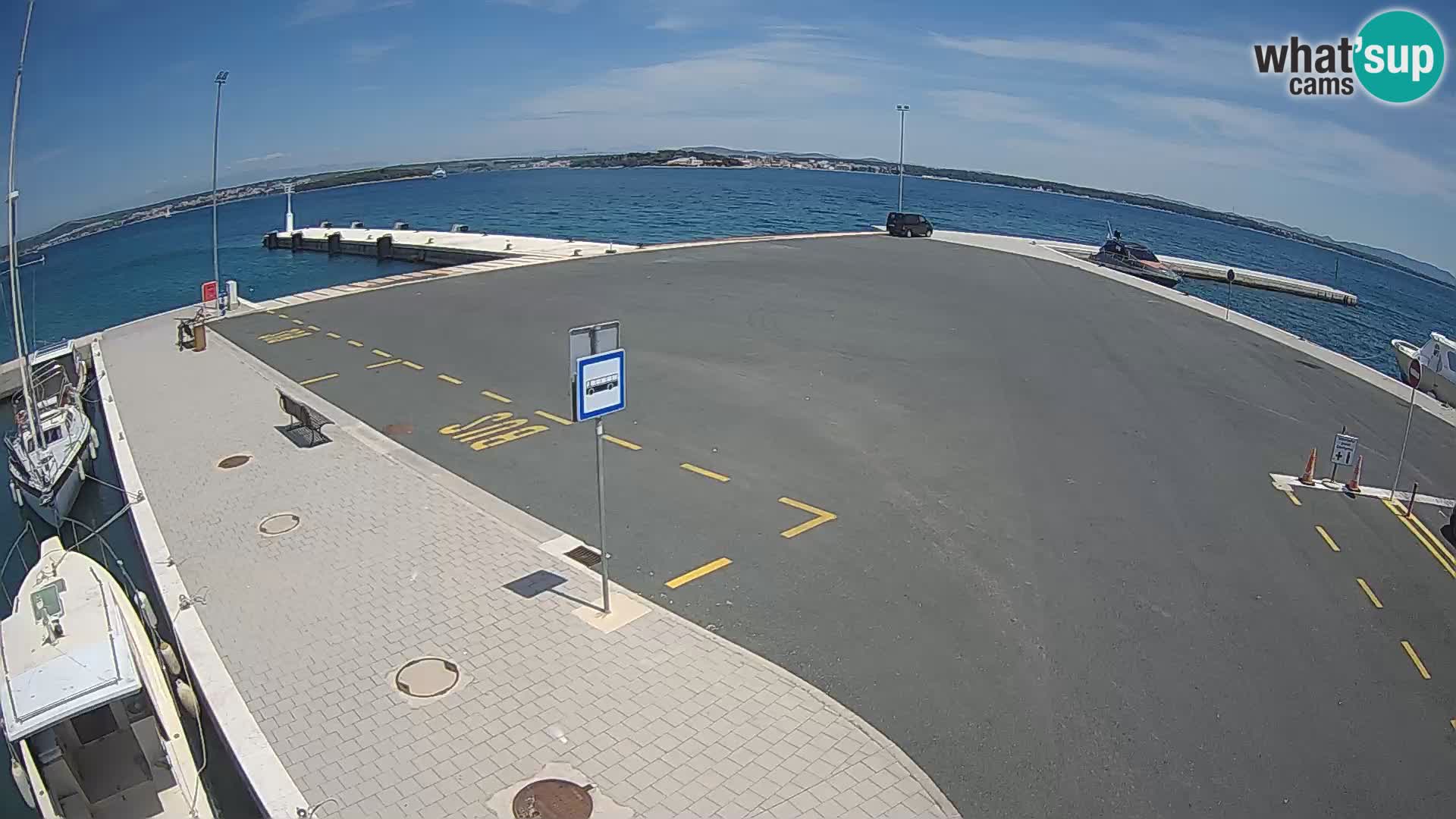 Tkon Live cam – ferry – Dalmatie – Croatie