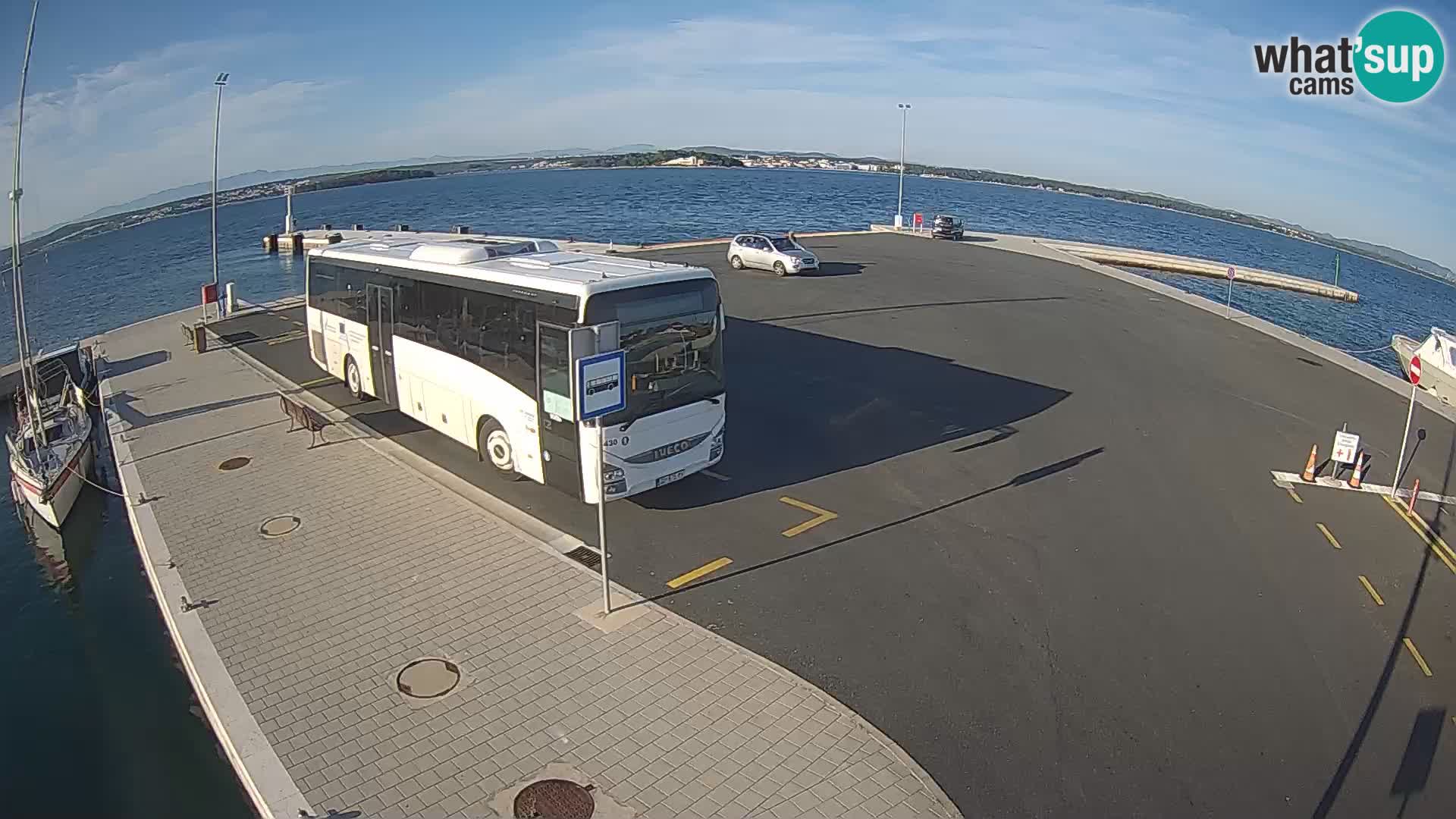 Tkon Live cam – ferry – Dalmatie – Croatie