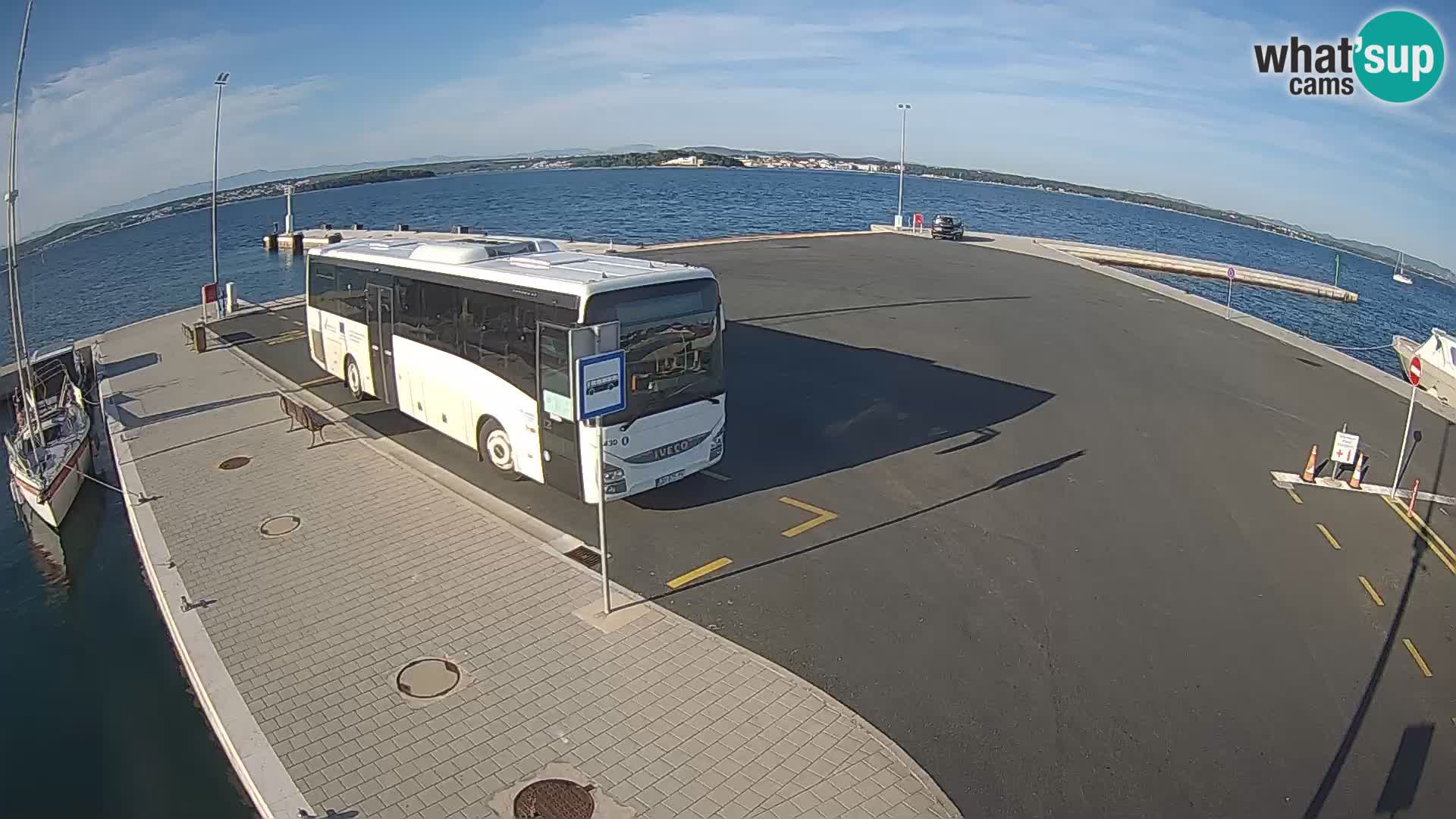 Tkon Live cam – ferry – Dalmatie – Croatie
