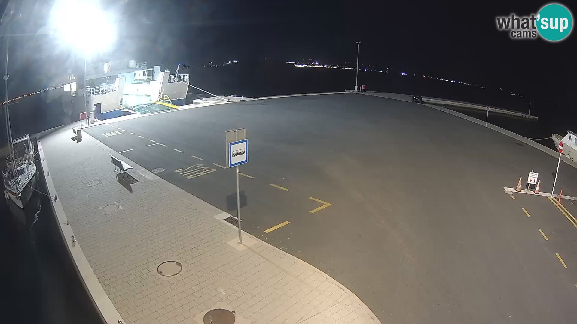 Tkon Live cam – ferry – Dalmatie – Croatie