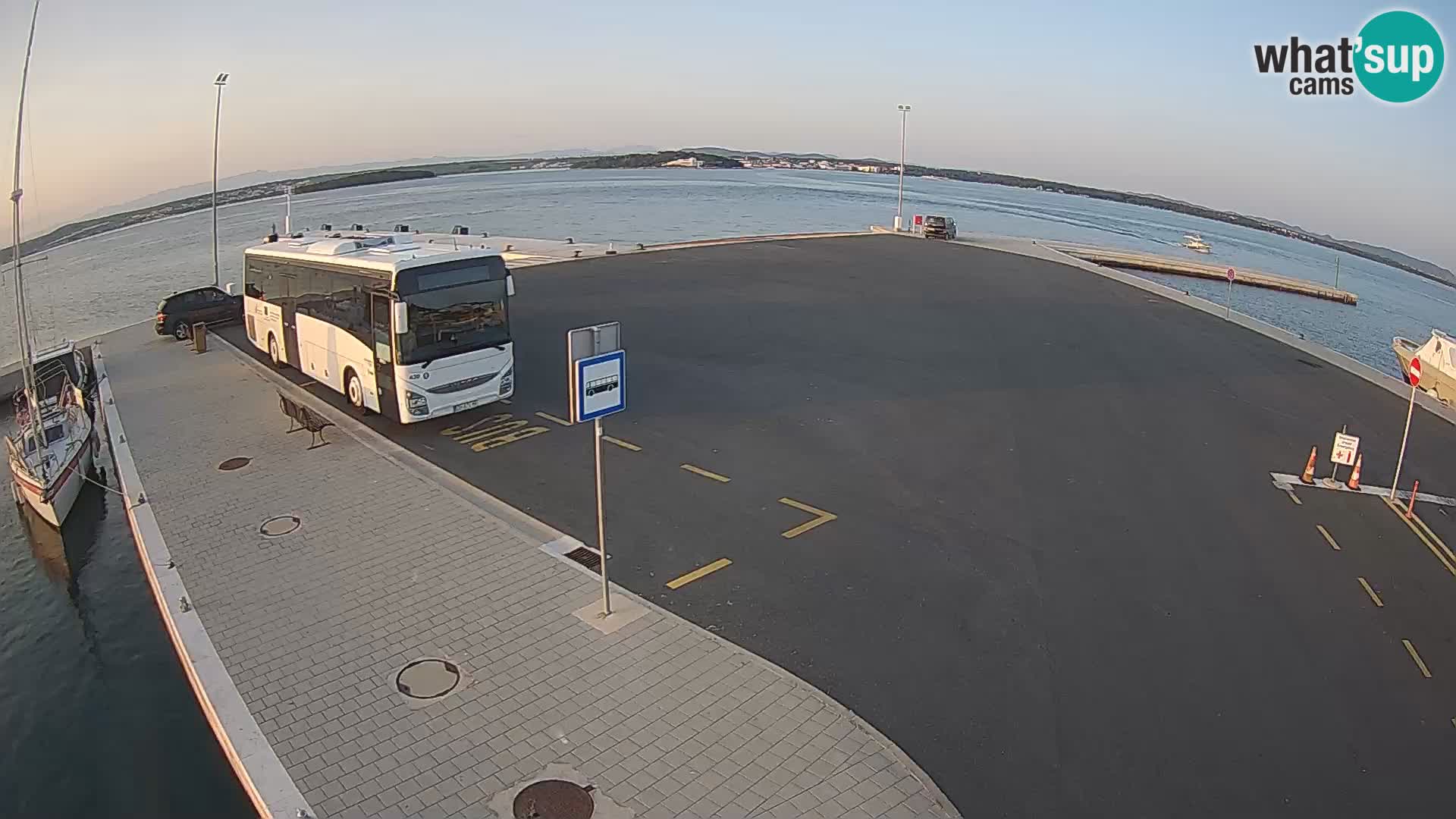 Tkon Live cam – ferry – Dalmatie – Croatie