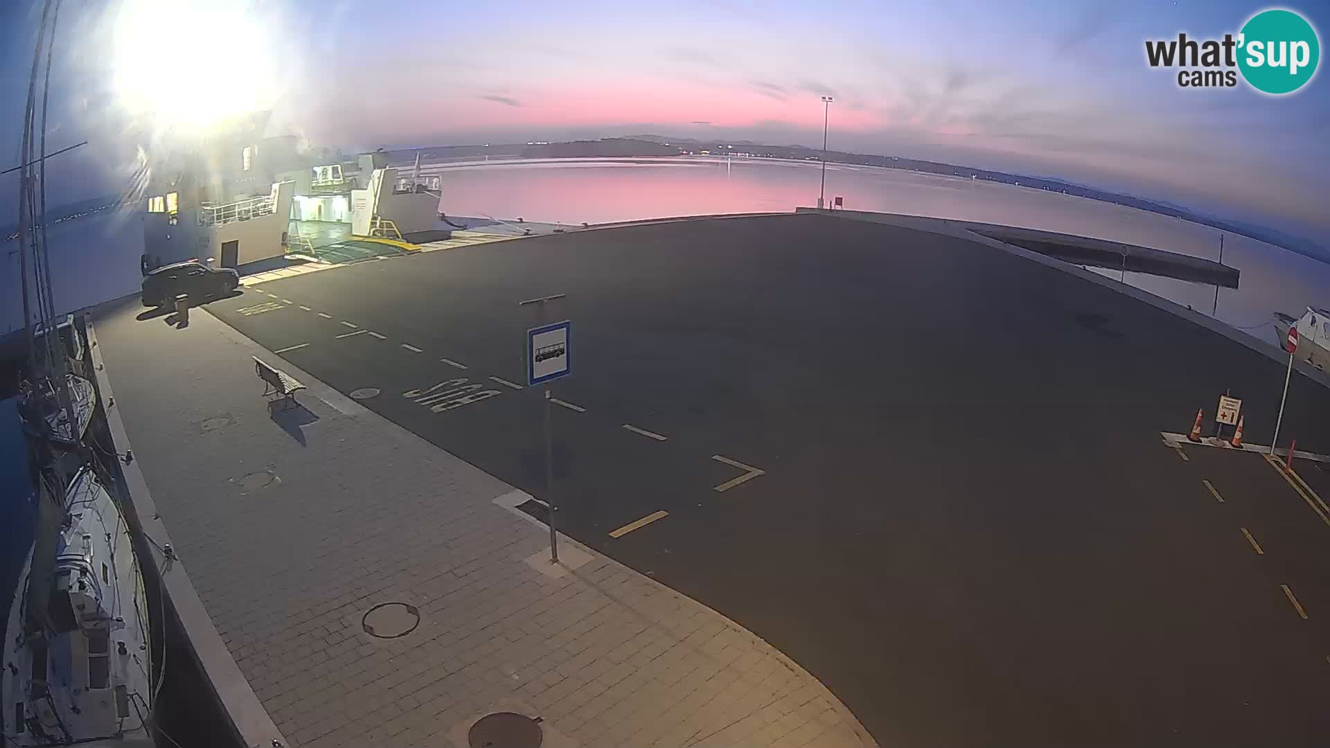 Tkon Live cam – ferry – Dalmatie – Croatie