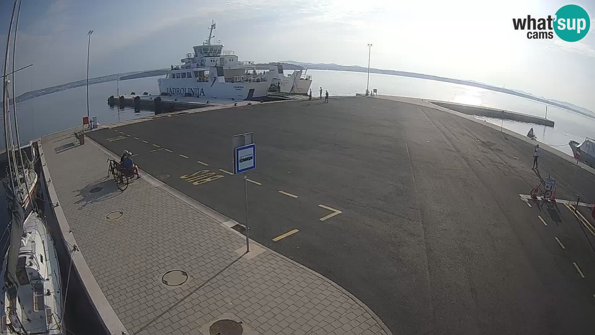Tkon Live cam – ferry – Dalmatie – Croatie