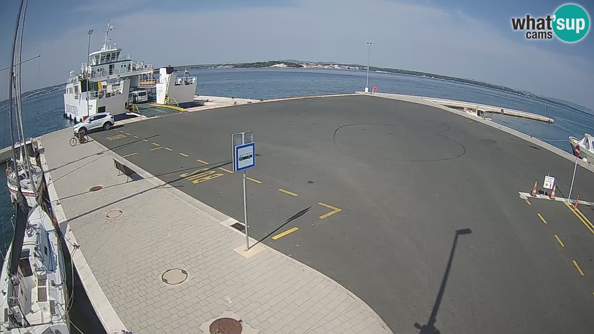 Tkon Live cam – ferry – Dalmatie – Croatie