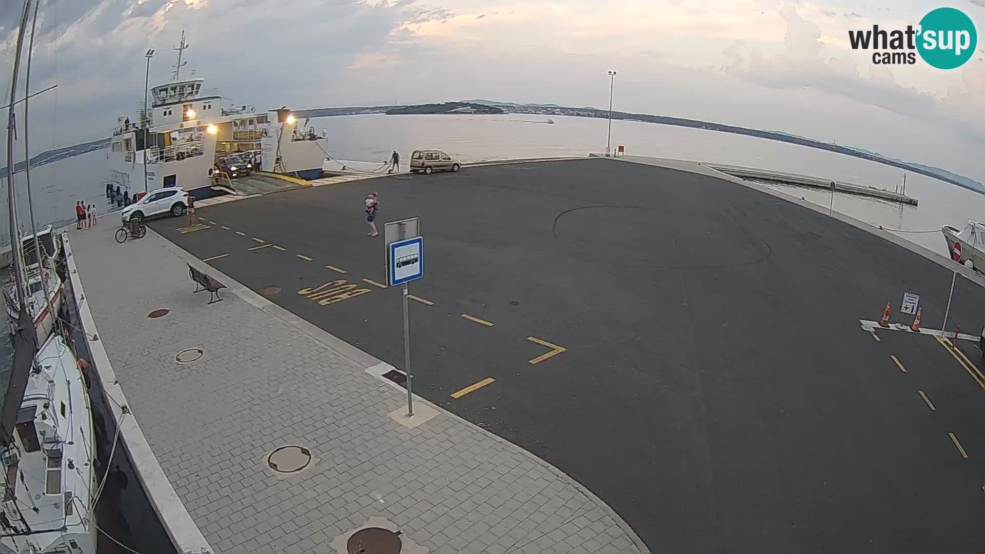 Tkon Live cam – ferry – Dalmatie – Croatie