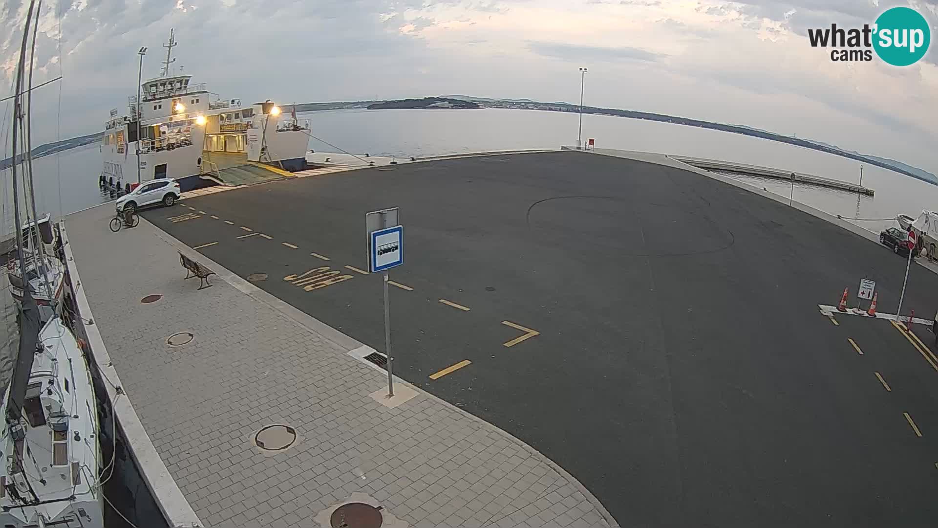 Tkon Live cam – ferry – Dalmatie – Croatie
