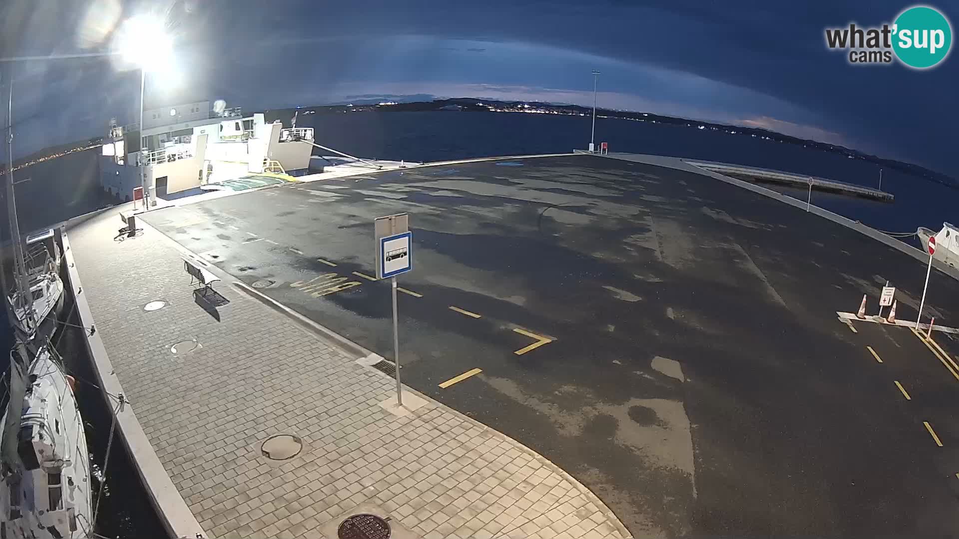 Tkon Live cam – ferry – Dalmatie – Croatie