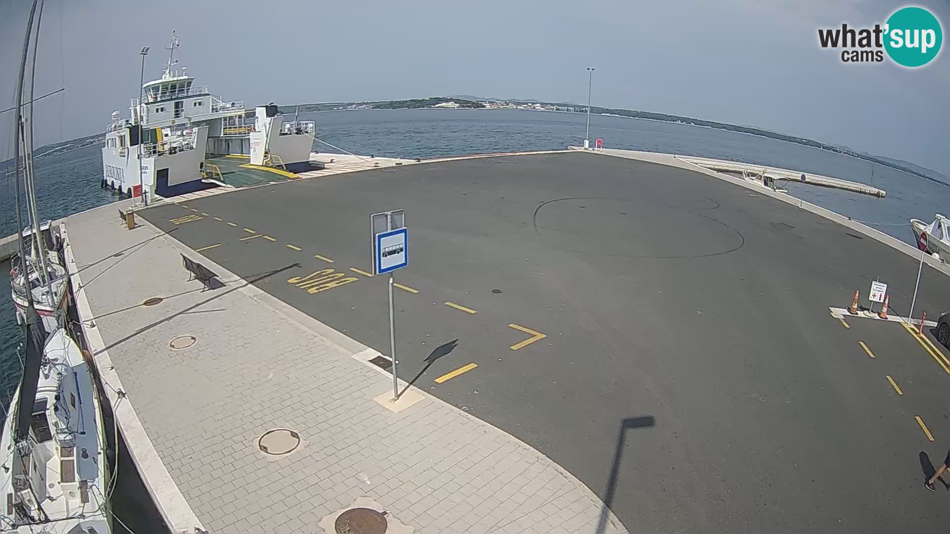 Tkon Live cam – ferry – Dalmatie – Croatie