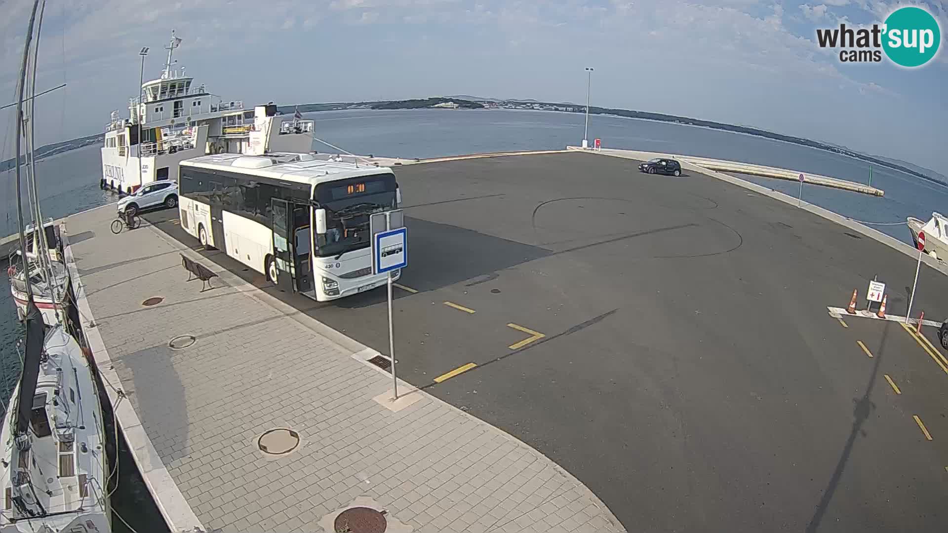 Tkon Live cam – ferry – Dalmatie – Croatie