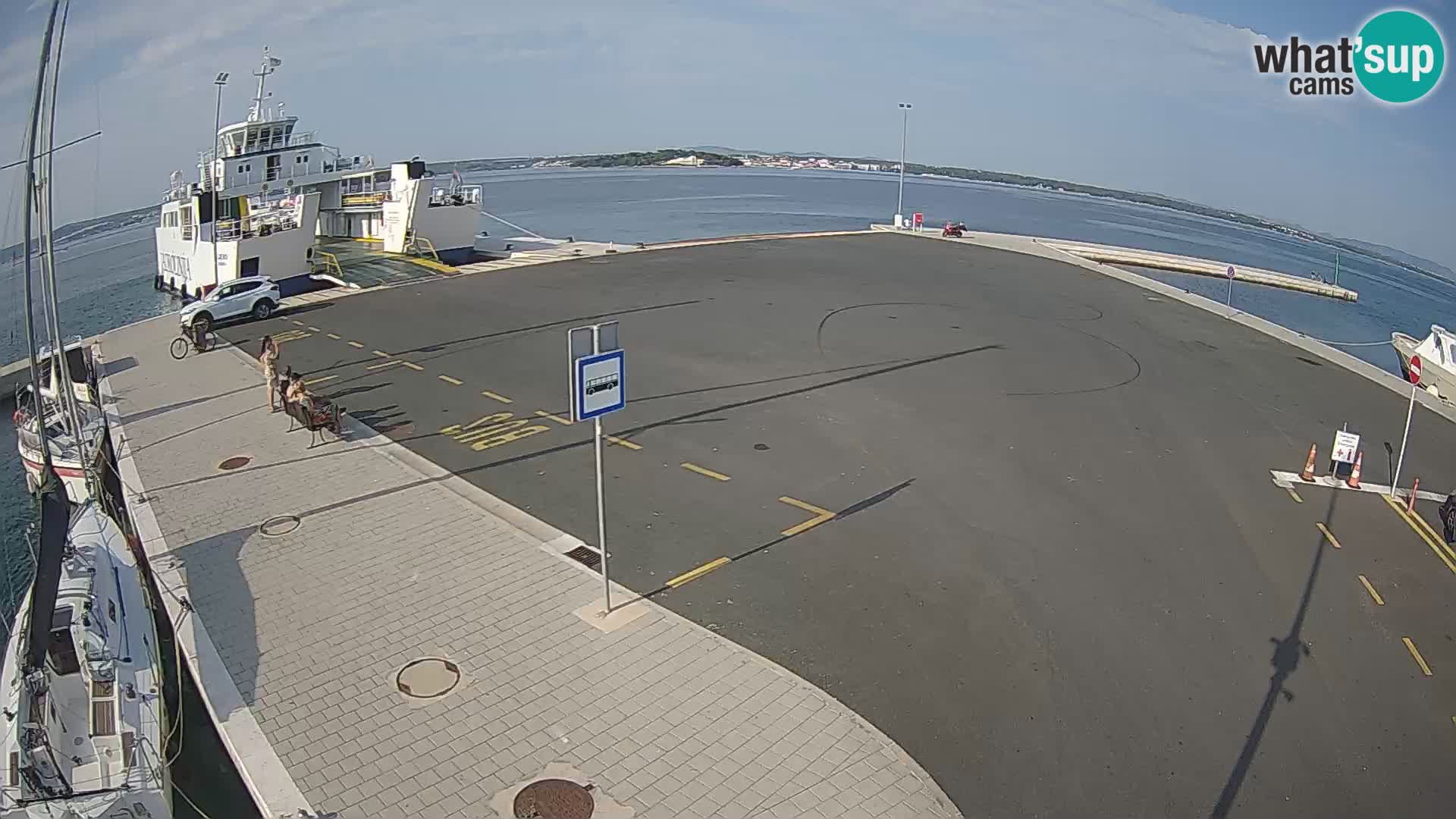 Tkon Live cam – ferry – Dalmatie – Croatie
