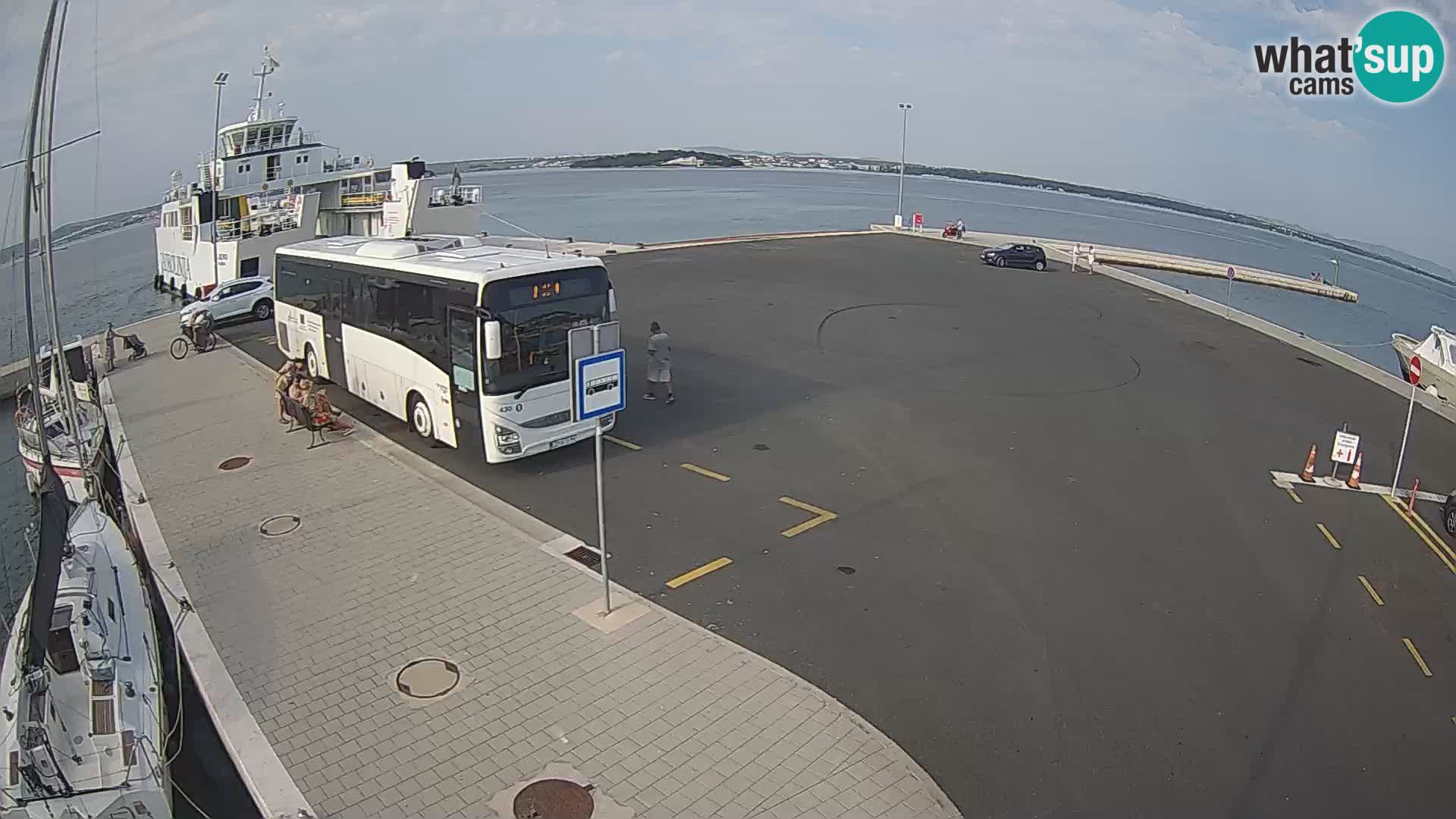 Tkon Live cam – ferry – Dalmatie – Croatie