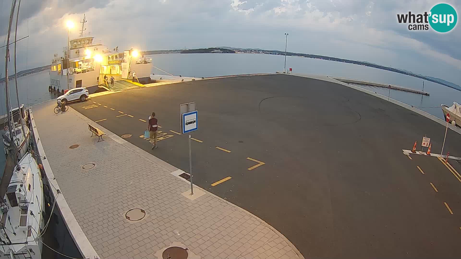 Tkon v živo – trajekt – Dalmacija – Hrvaška