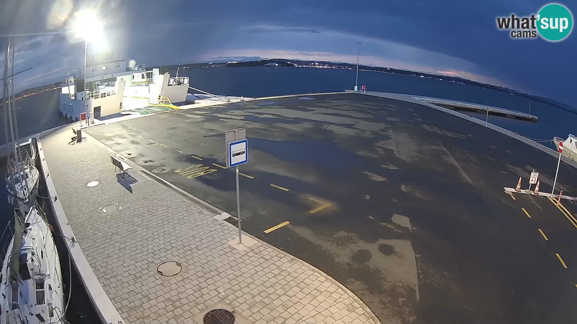 Tkon Live cam – ferry – Dalmatie – Croatie