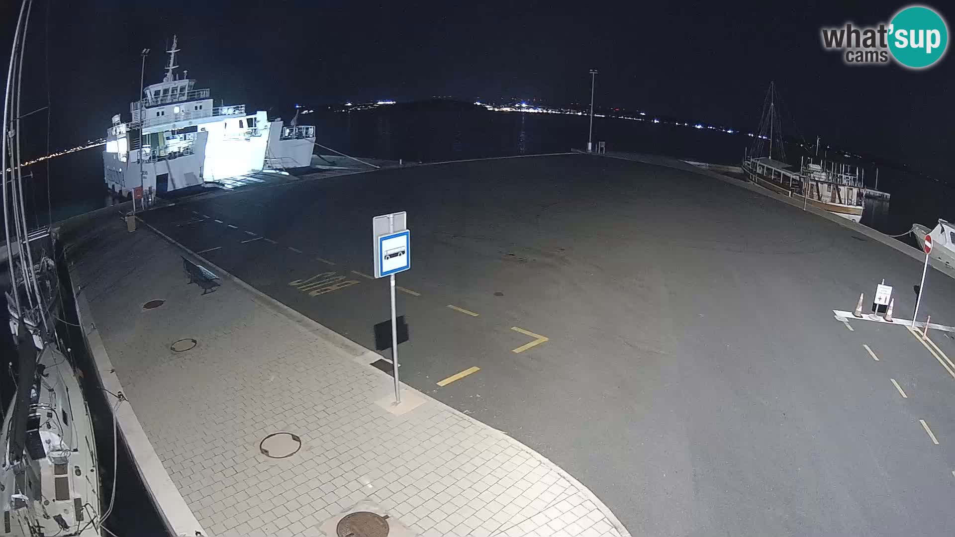 Tkon Live cam – ferry – Dalmatie – Croatie