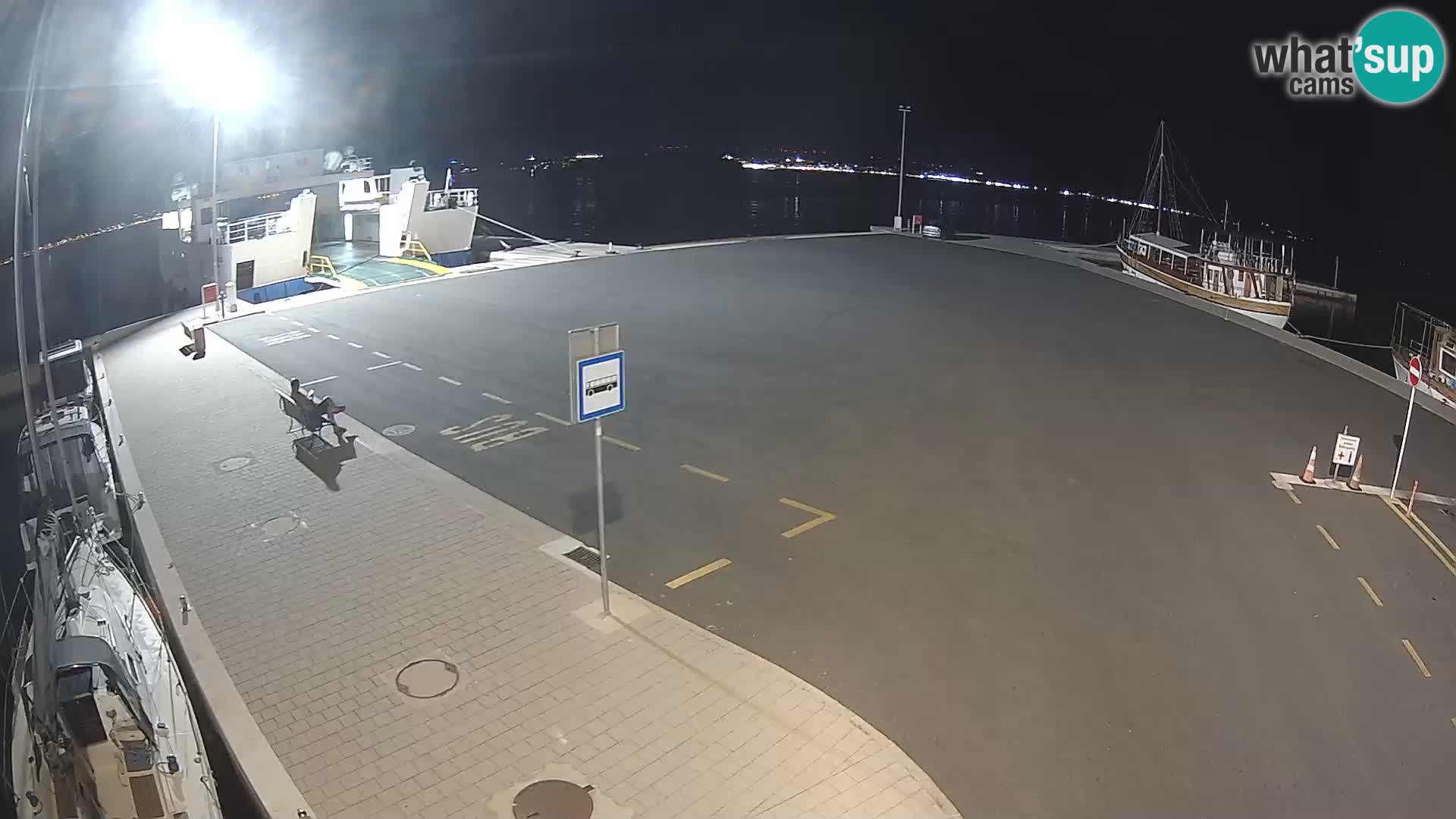 Tkon Live cam – ferry – Dalmatie – Croatie