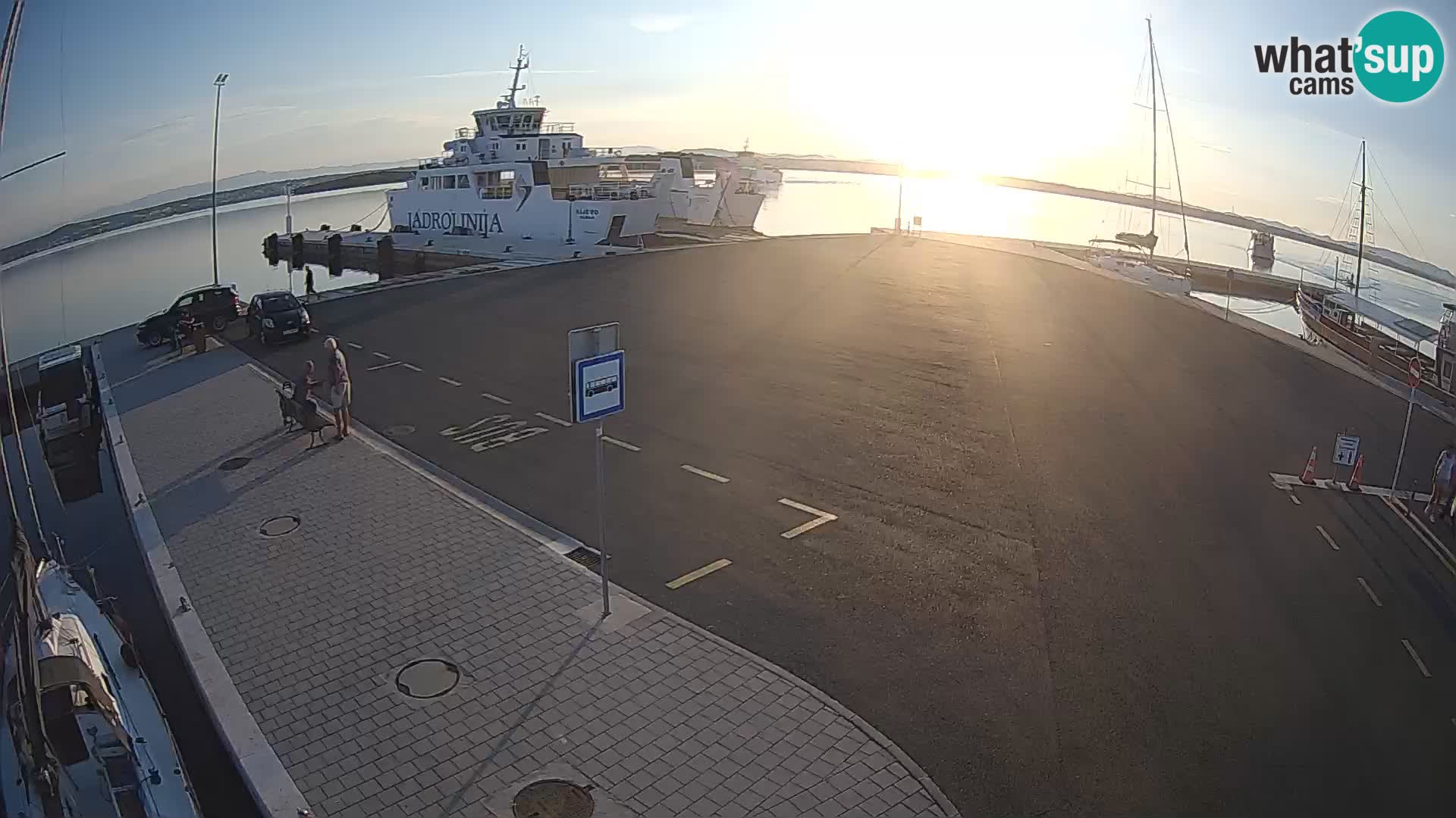 Tkon Live cam – ferry – Dalmatie – Croatie