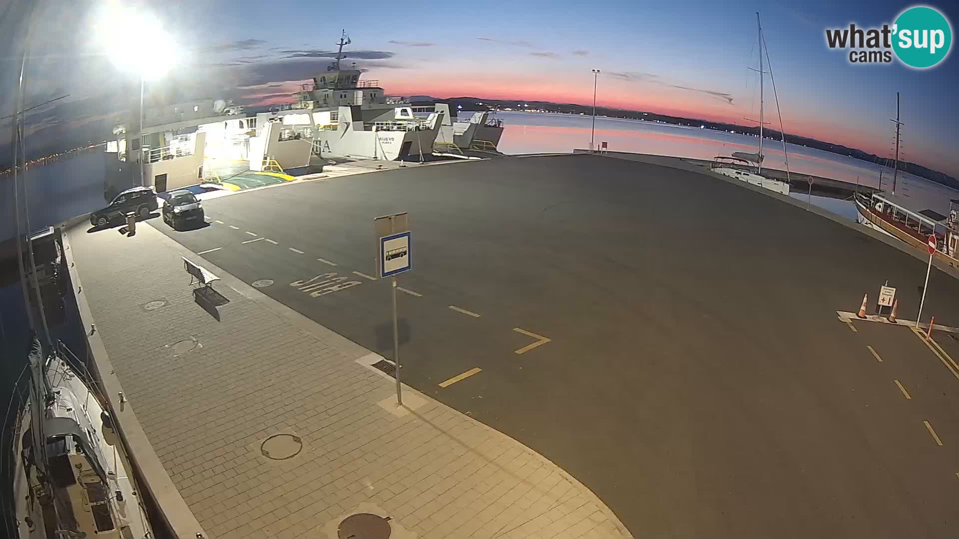 Tkon Live cam – ferry – Dalmatie – Croatie