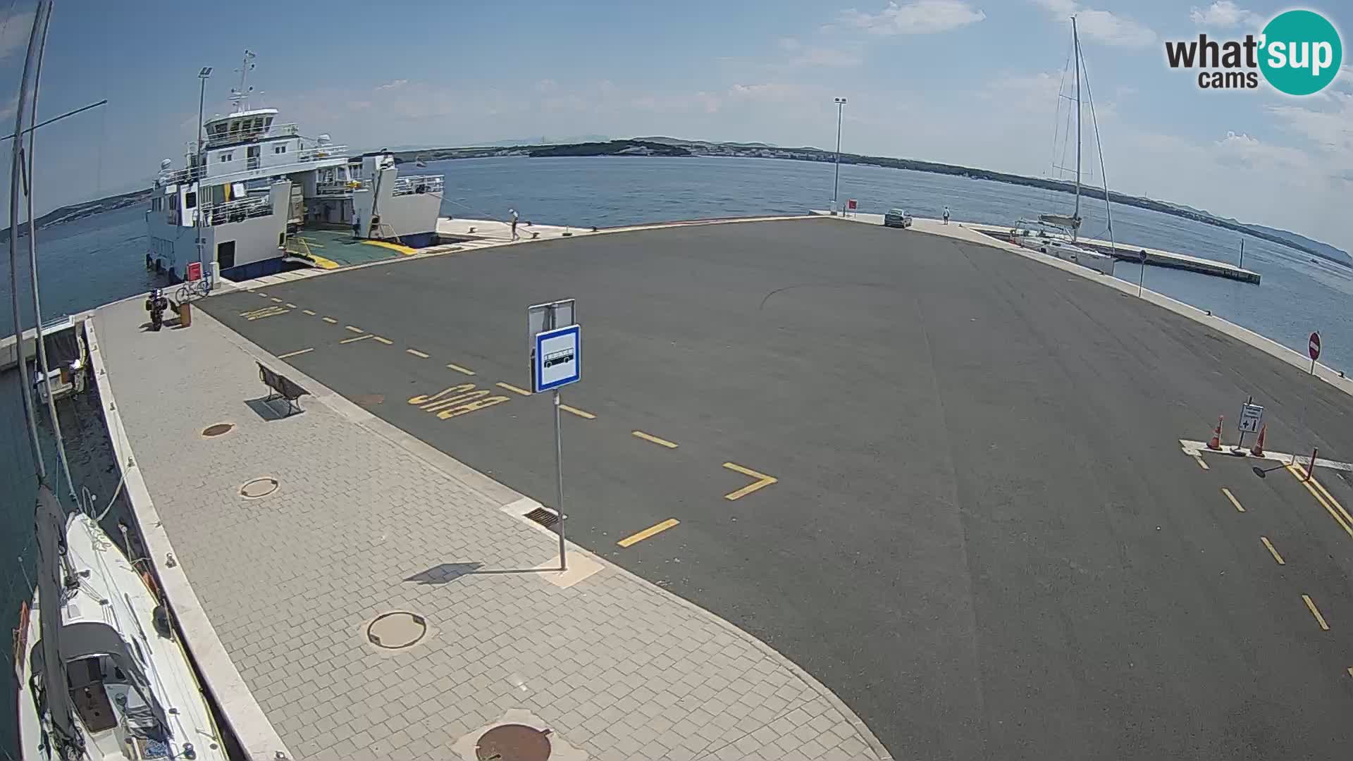 Tkon Live cam – ferry – Dalmatie – Croatie