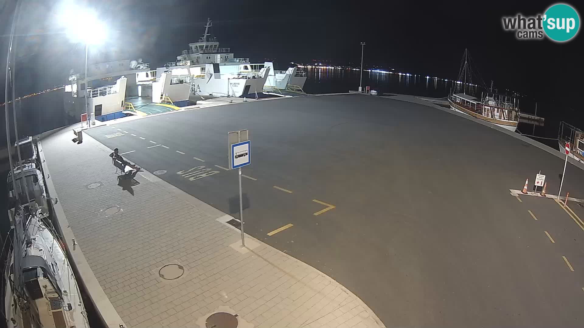Tkon v živo – trajekt – Dalmacija – Hrvaška