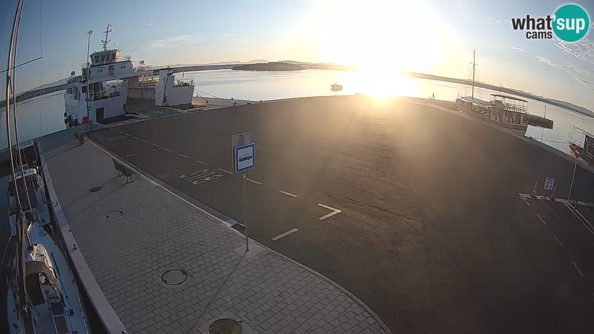 Tkon Live cam – ferry – Dalmatia – Croatia
