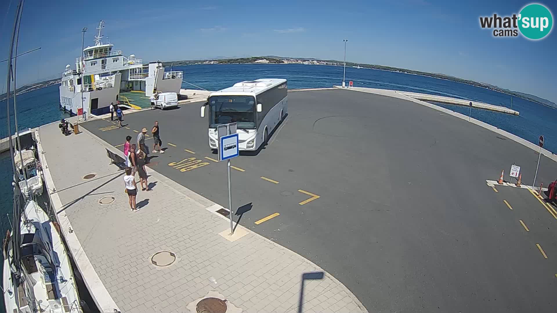 Tkon Live cam – ferry – Dalmatie – Croatie
