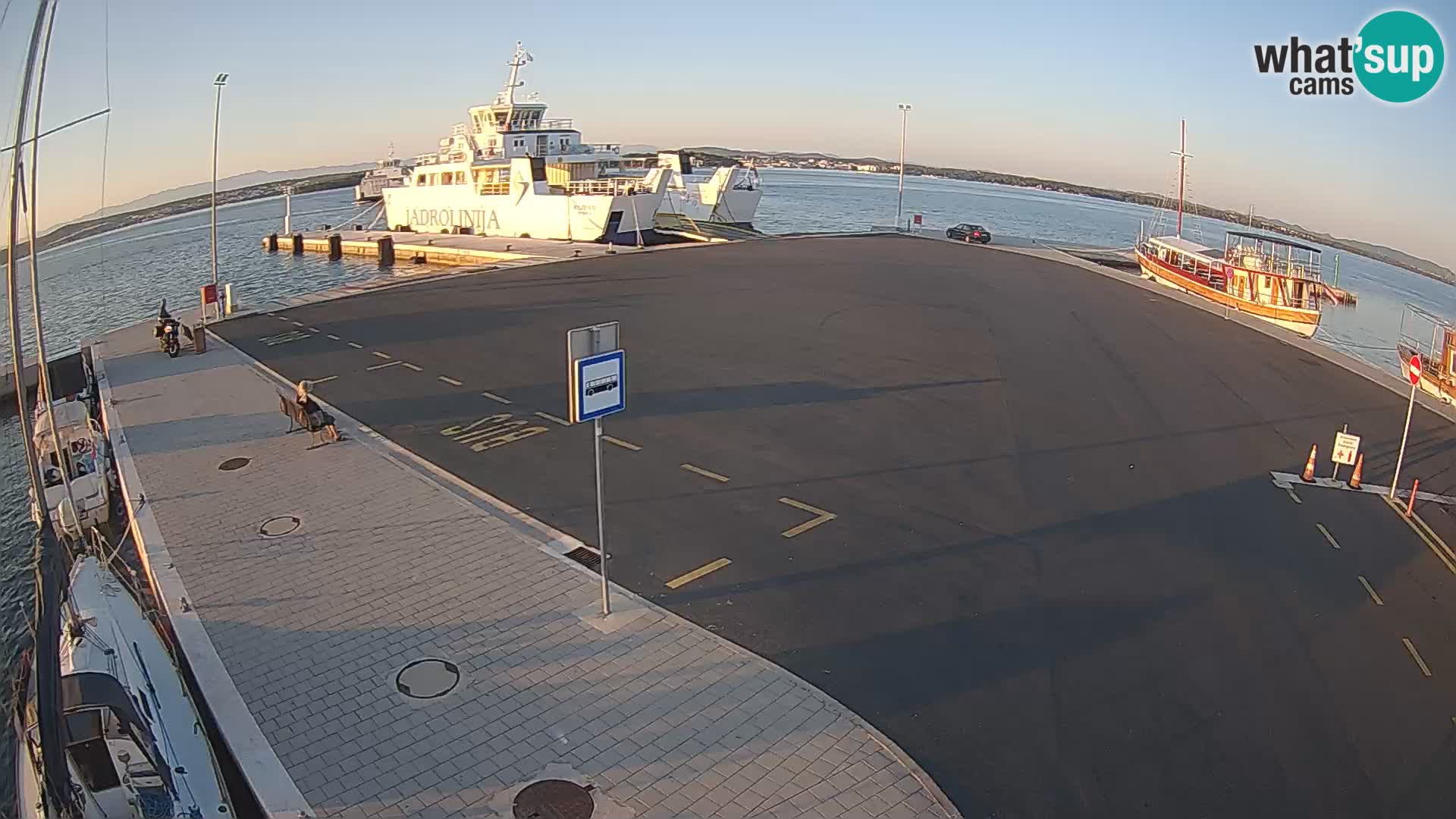 Tkon Live cam – ferry – Dalmatia – Croatia