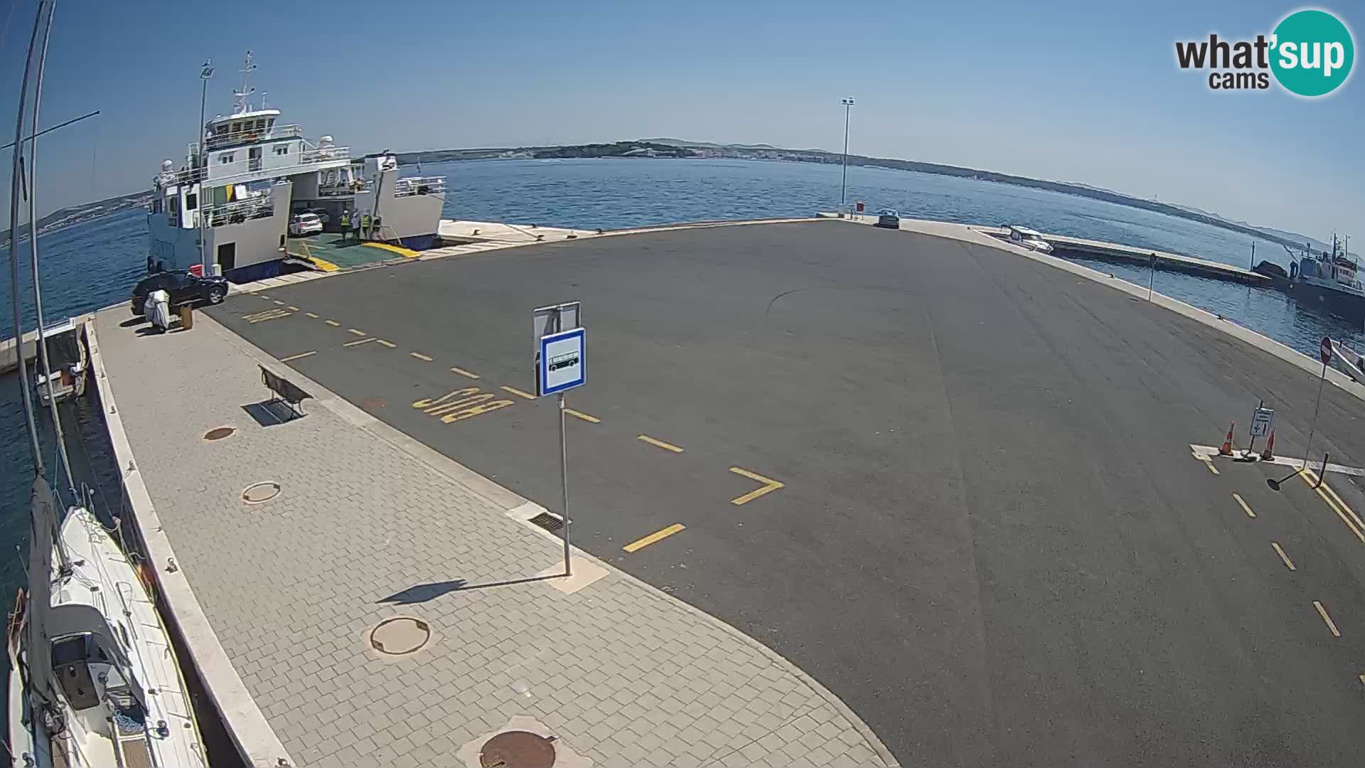 Tkon Live cam – ferry – Dalmatie – Croatie