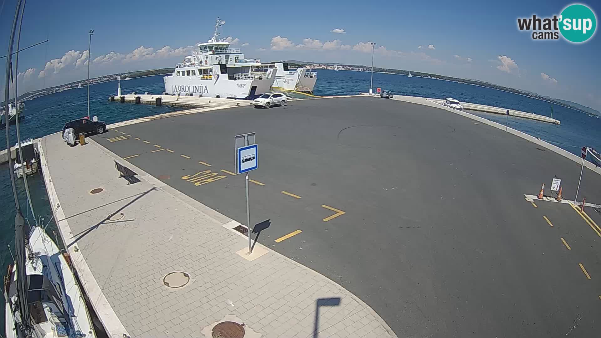 Tkon Live cam – ferry – Dalmatie – Croatie