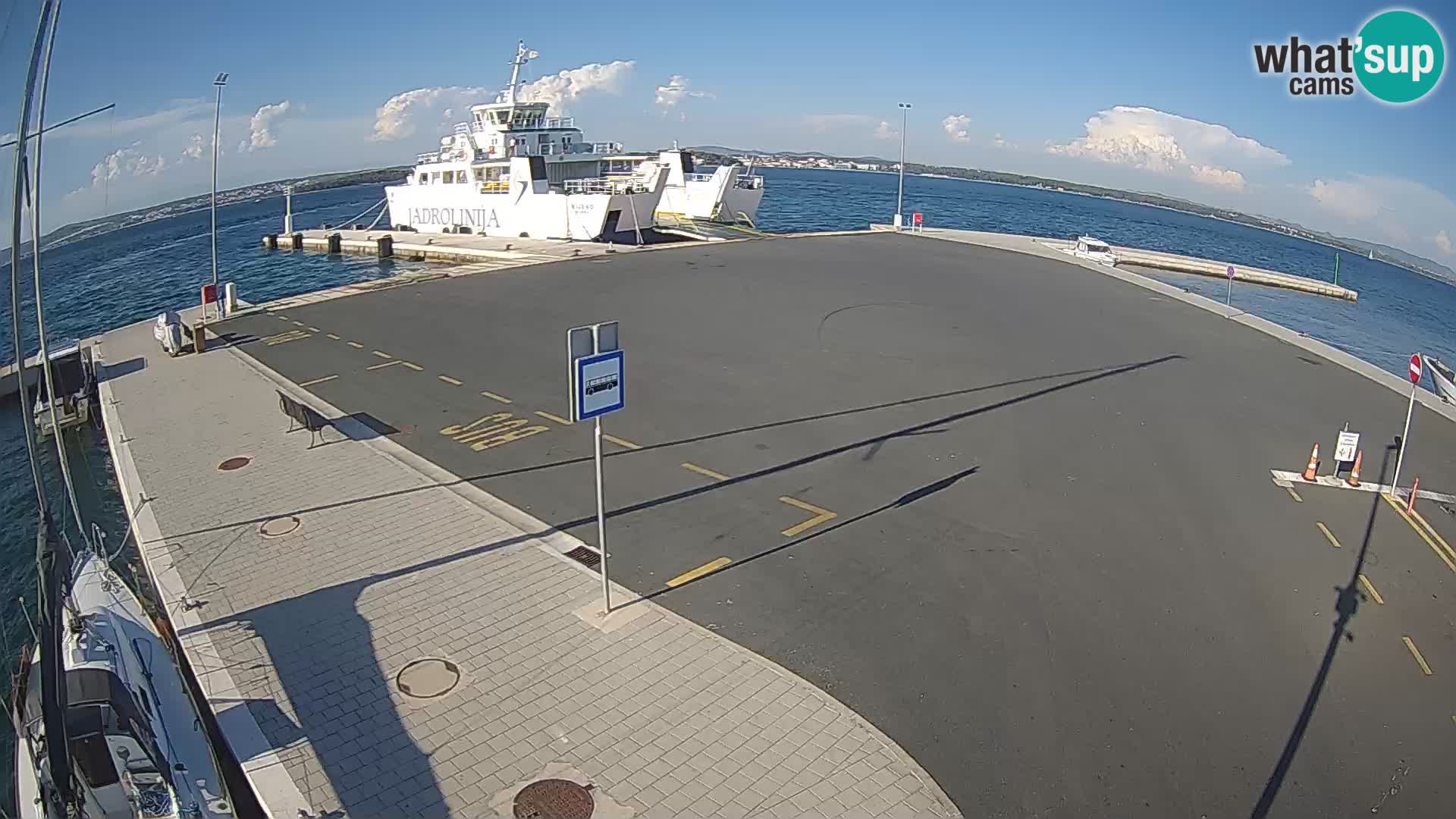 Tkon Live cam – ferry – Dalmatie – Croatie