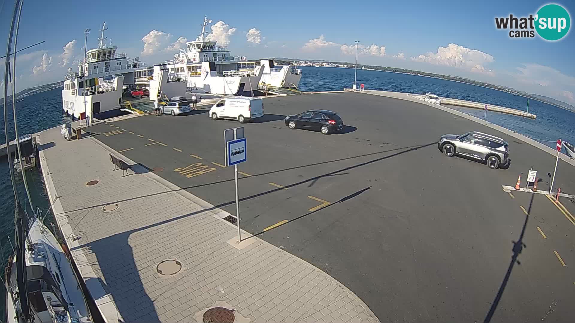Tkon Live cam – ferry – Dalmatie – Croatie