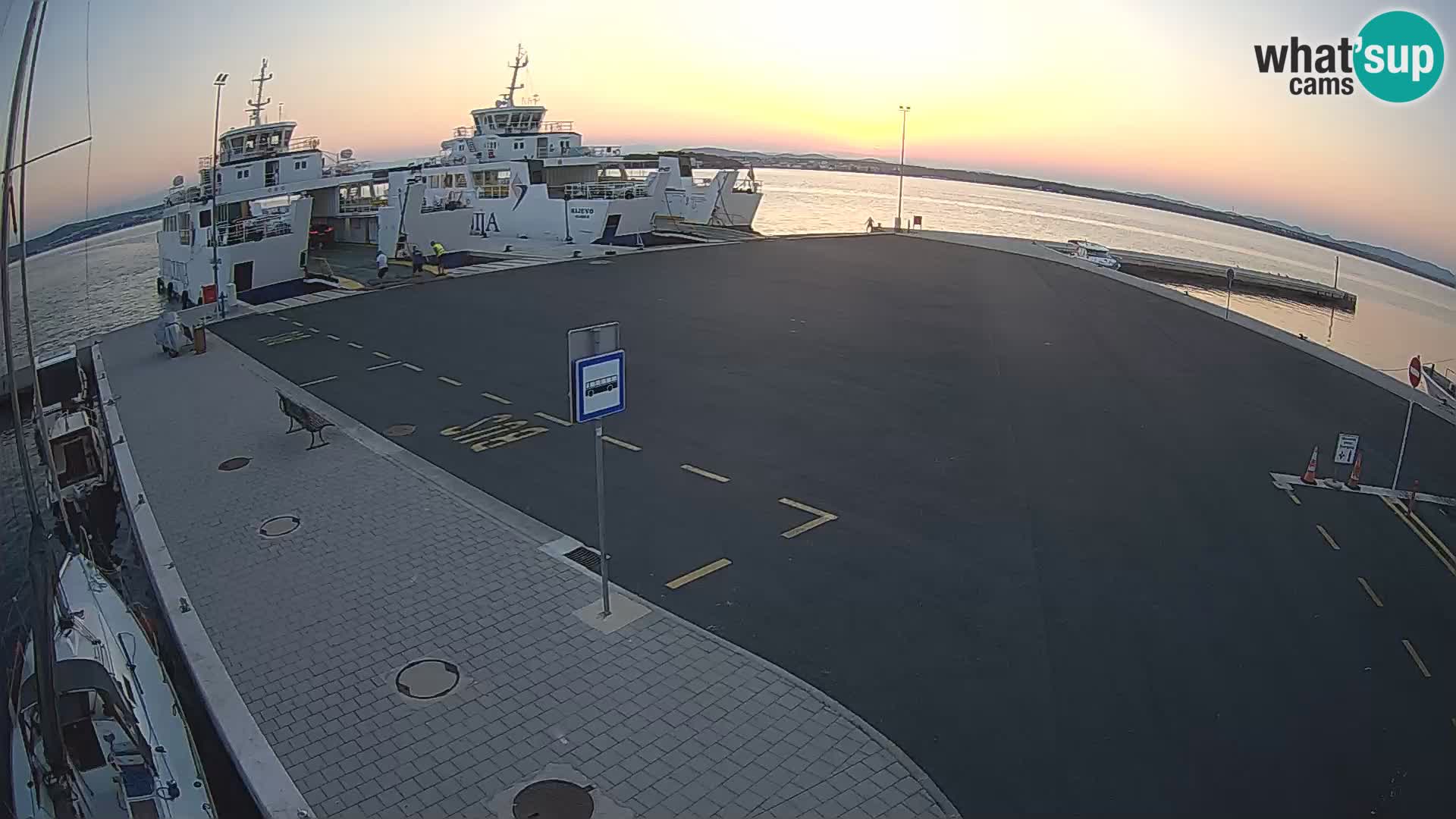 Tkon Live cam – ferry – Dalmatia – Croatia