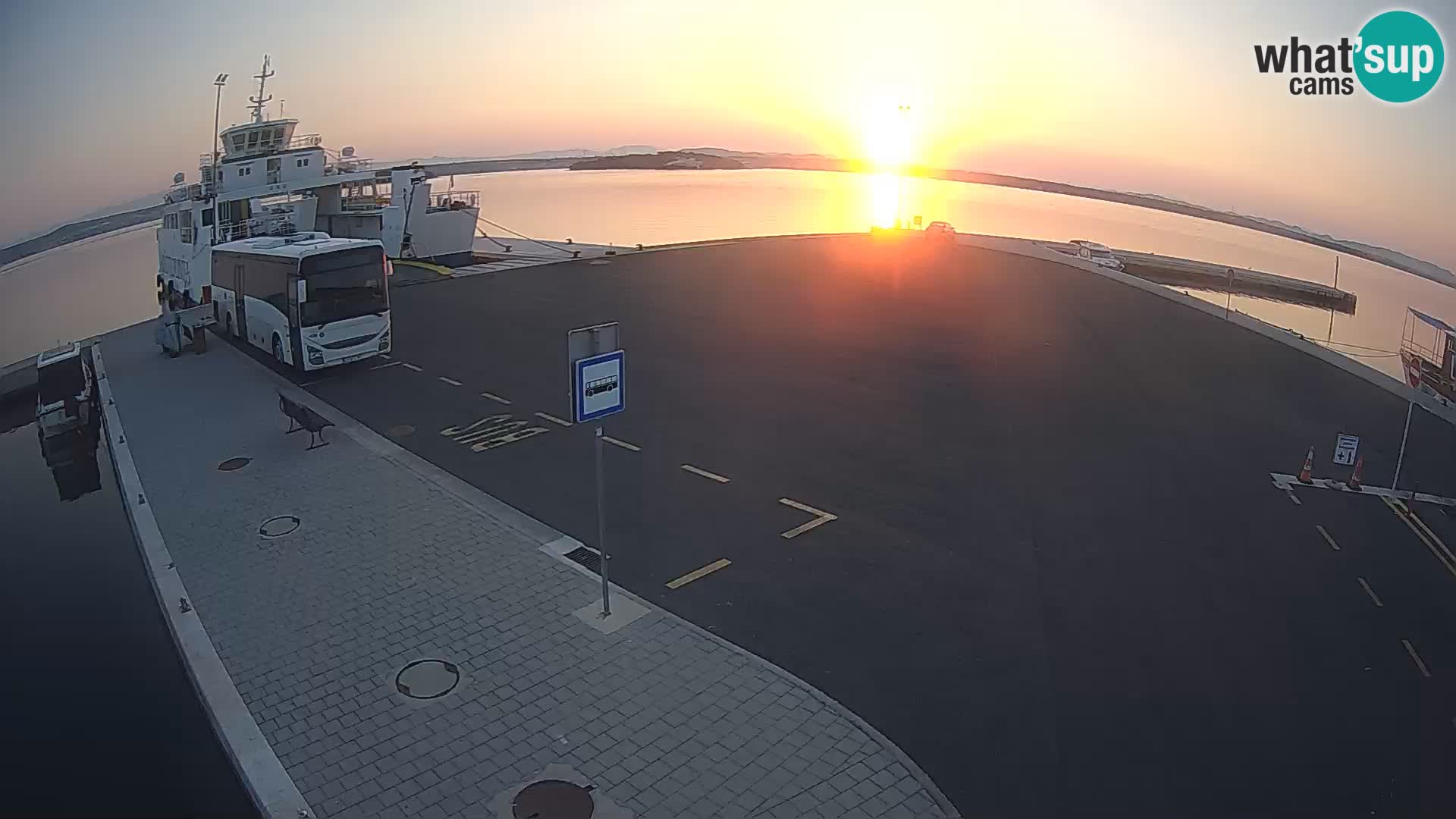Tkon Live cam – ferry – Dalmatie – Croatie