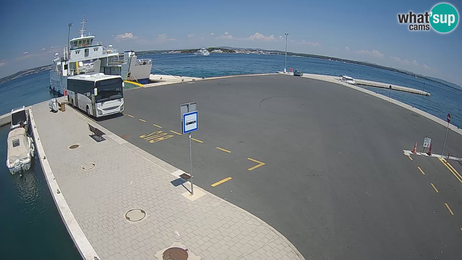 Tkon Live cam – ferry – Dalmatie – Croatie