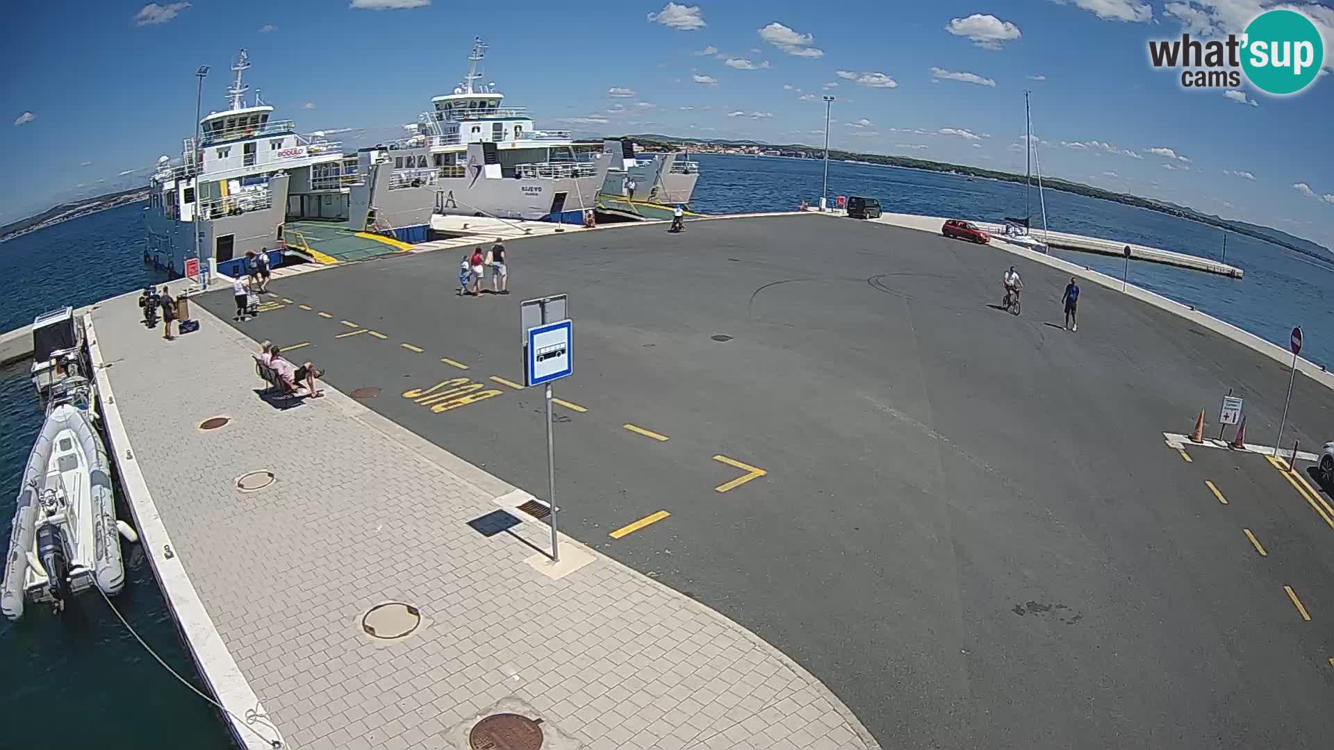 Tkon Live cam – ferry – Dalmatie – Croatie