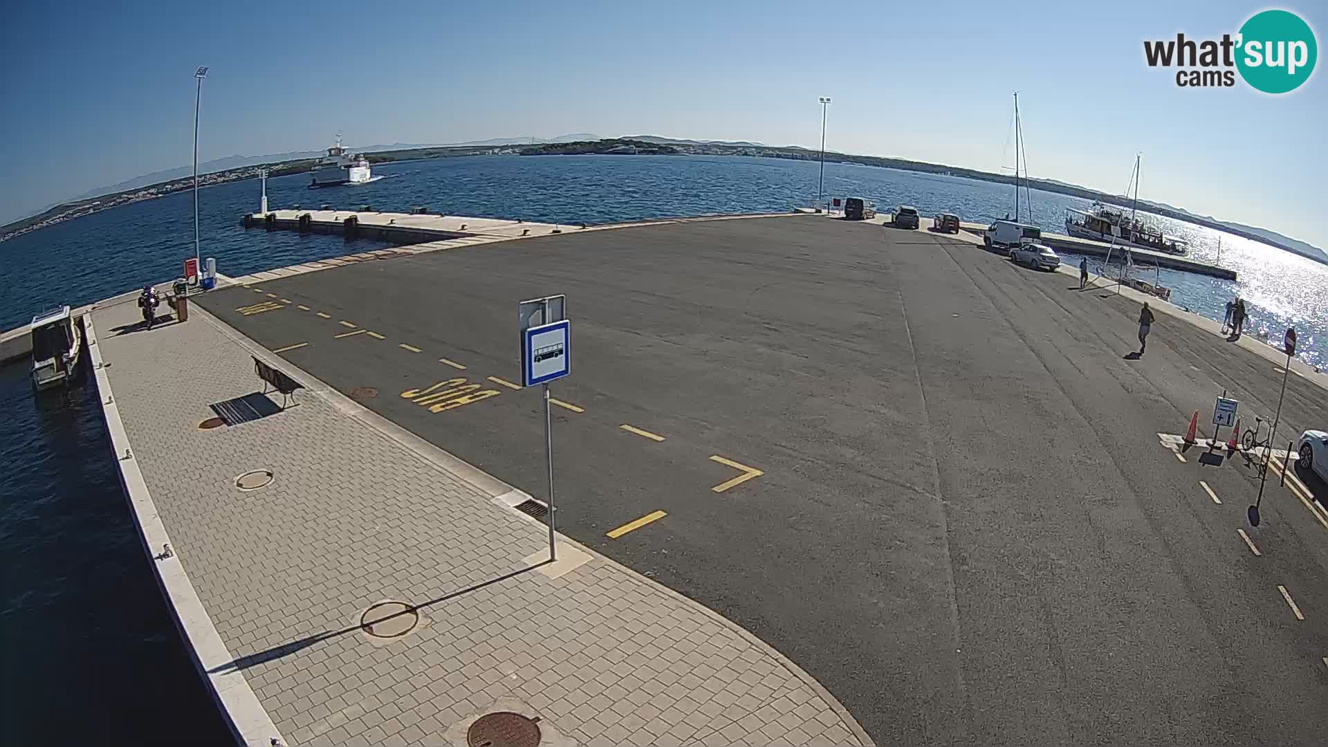 Tkon Live cam – ferry – Dalmatie – Croatie