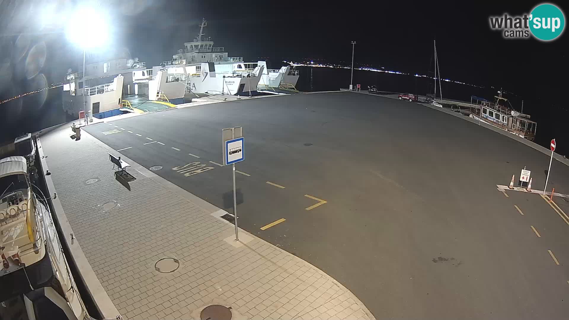 Tkon v živo – trajekt – Dalmacija – Hrvaška