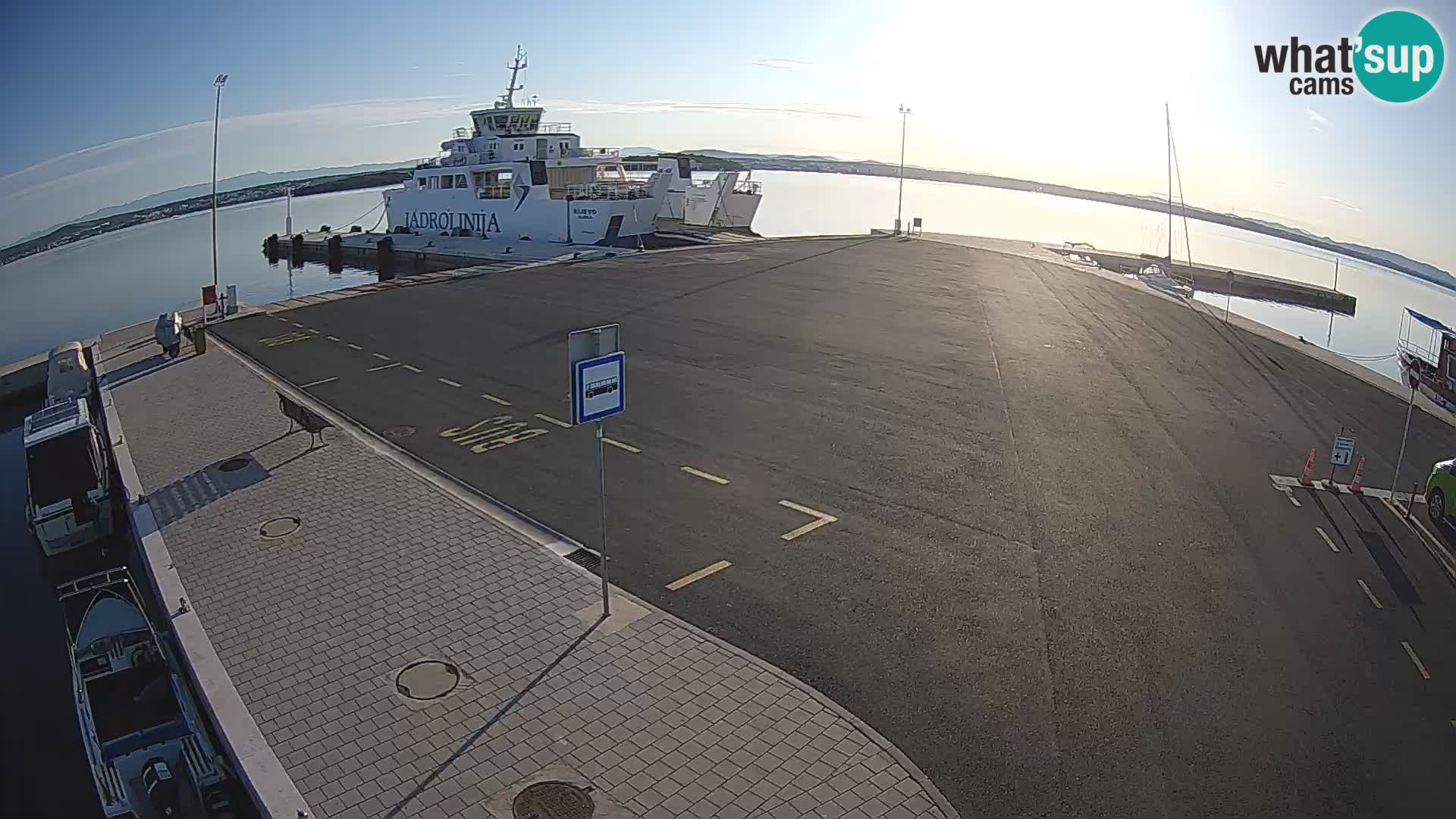Tkon Live cam – ferry – Dalmatie – Croatie