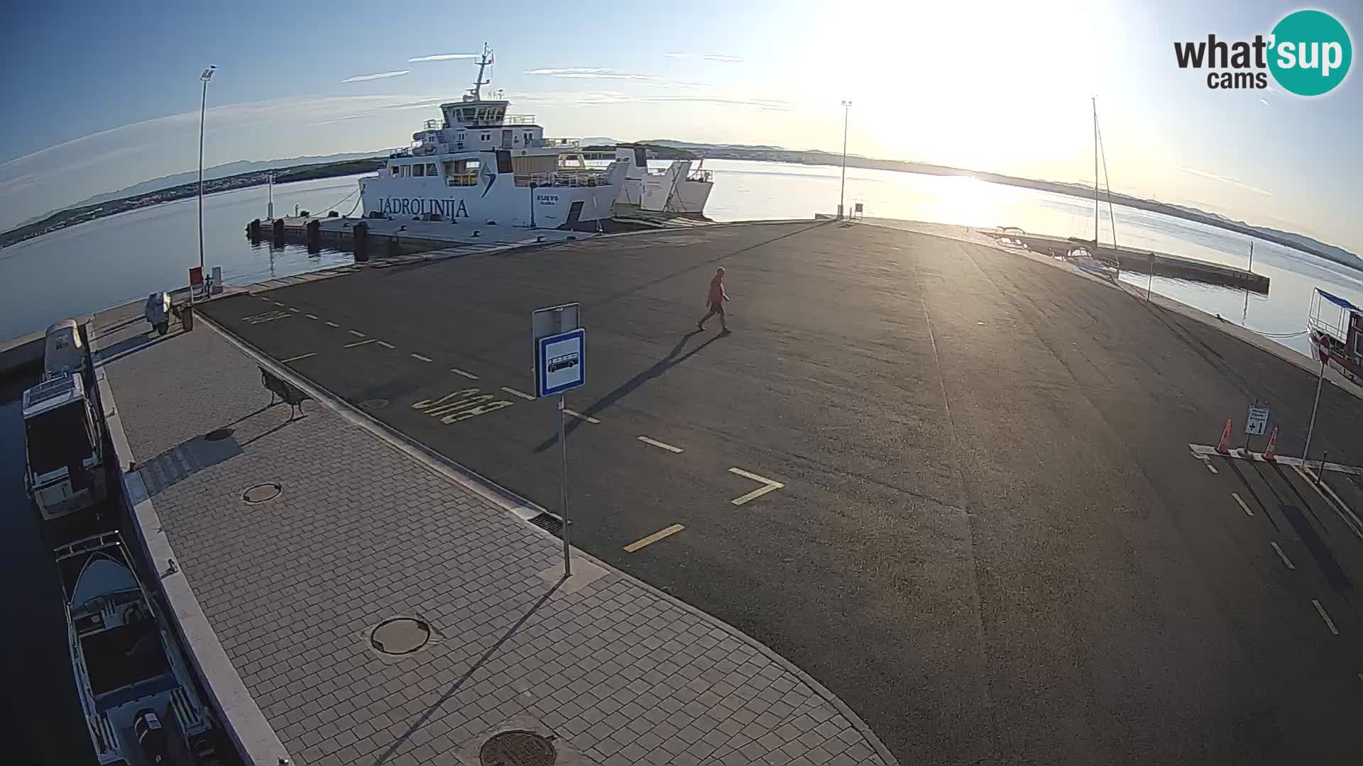 Tkon Live cam – ferry – Dalmatie – Croatie