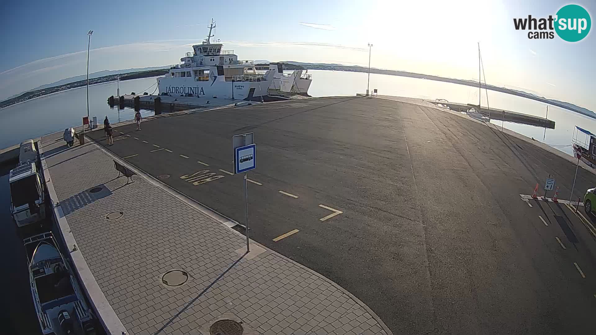 Tkon Live cam – ferry – Dalmatie – Croatie