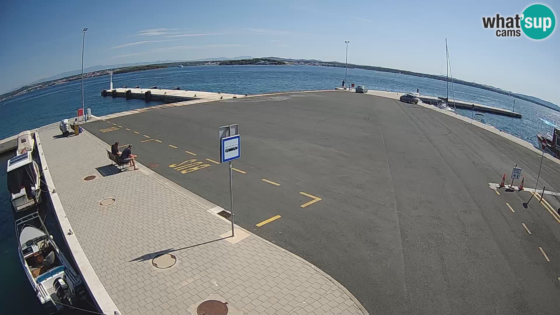 Tkon Live cam – ferry – Dalmatie – Croatie