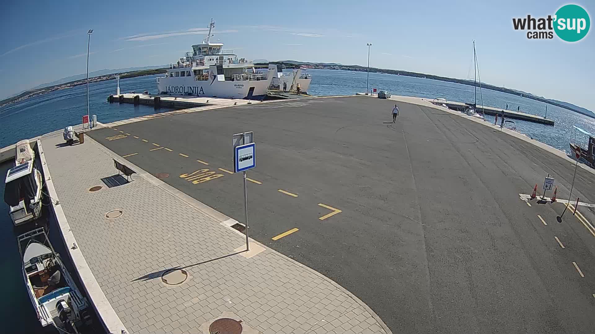 Tkon Live cam – ferry – Dalmatie – Croatie