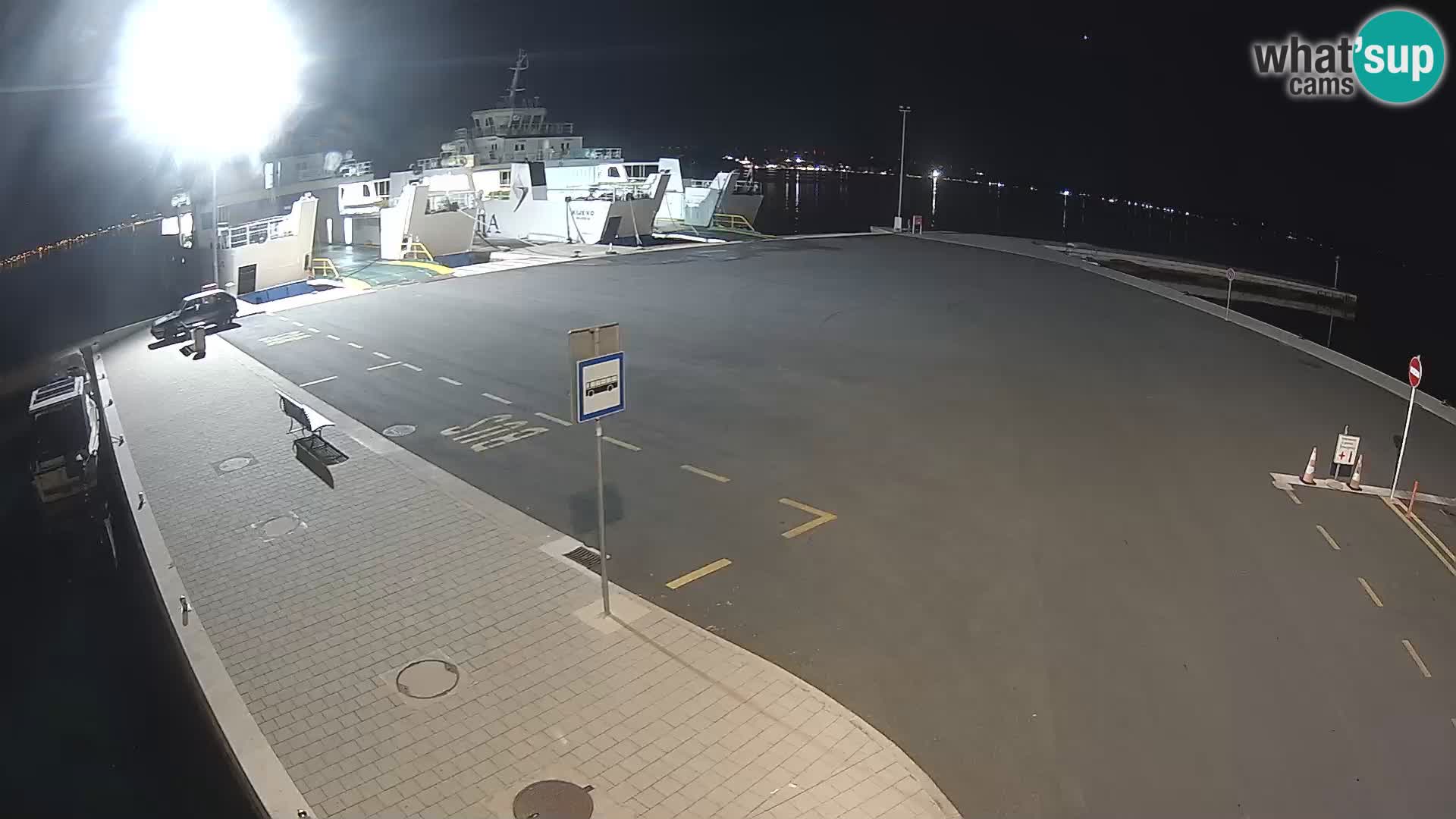 Tkon Live cam – ferry – Dalmatie – Croatie