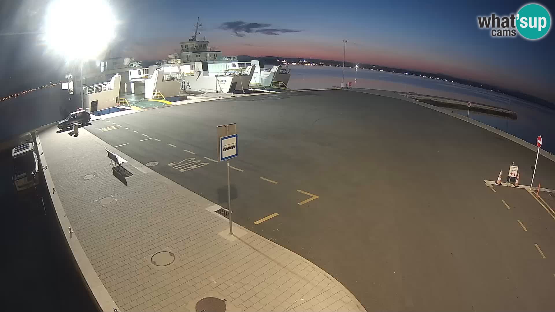 Tkon Live cam – ferry – Dalmatie – Croatie