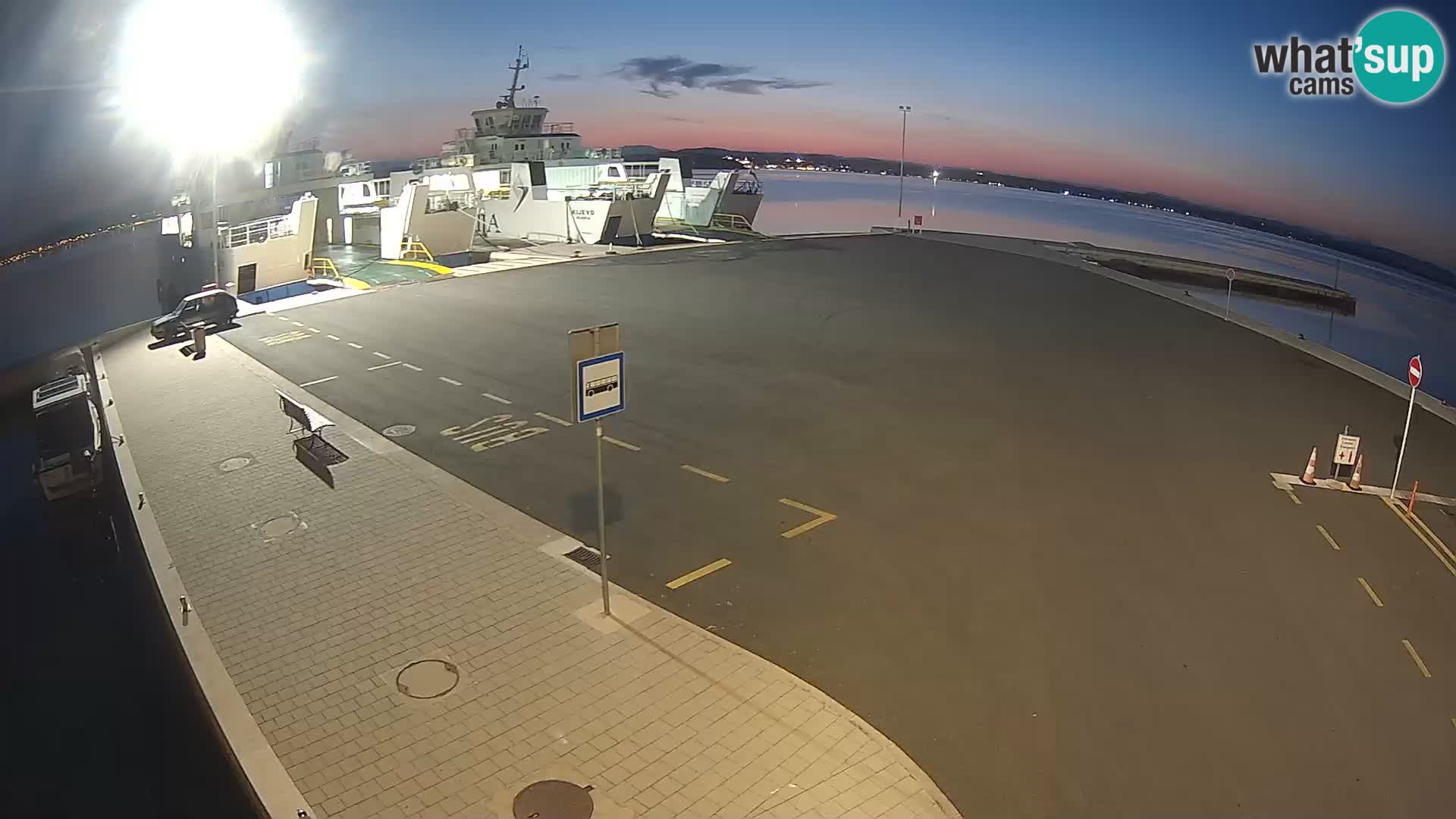 Tkon Live cam – ferry – Dalmatie – Croatie