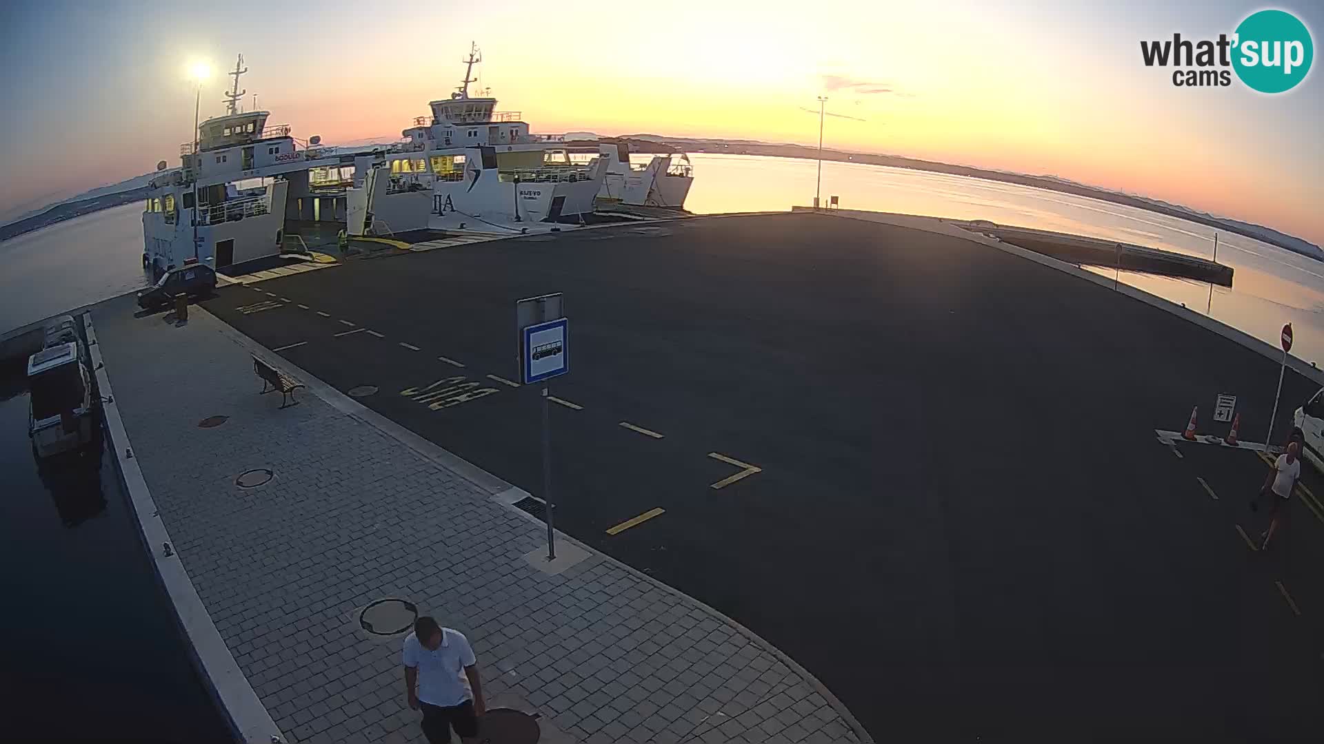 Tkon Live cam – ferry – Dalmatie – Croatie