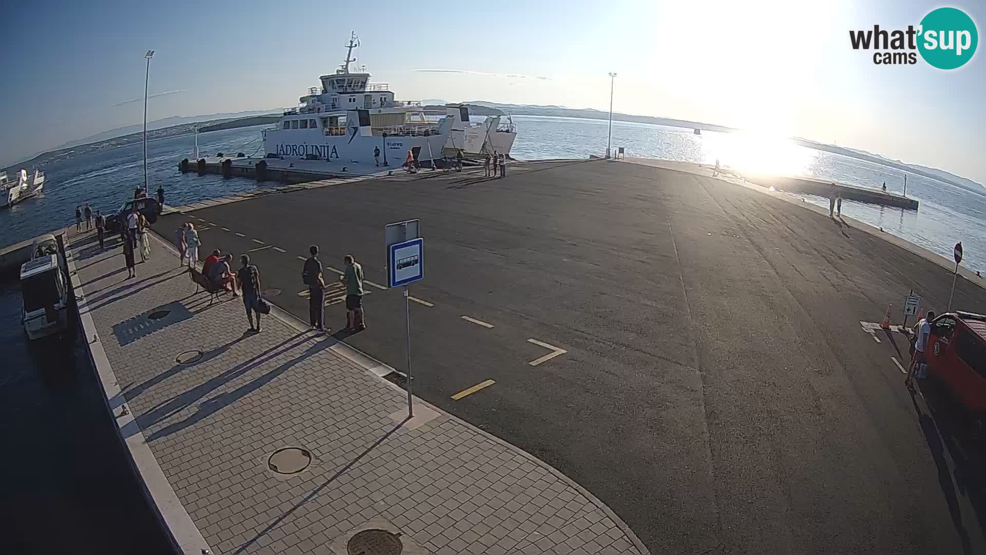 Tkon Live cam – ferry – Dalmatie – Croatie