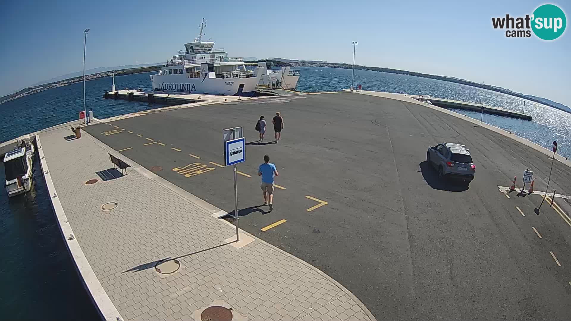 Tkon Live cam – ferry – Dalmatie – Croatie