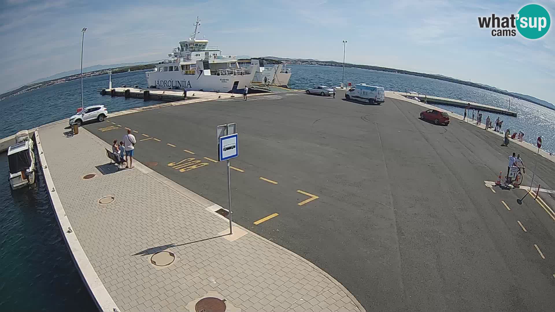 Tkon Live cam – ferry – Dalmatie – Croatie