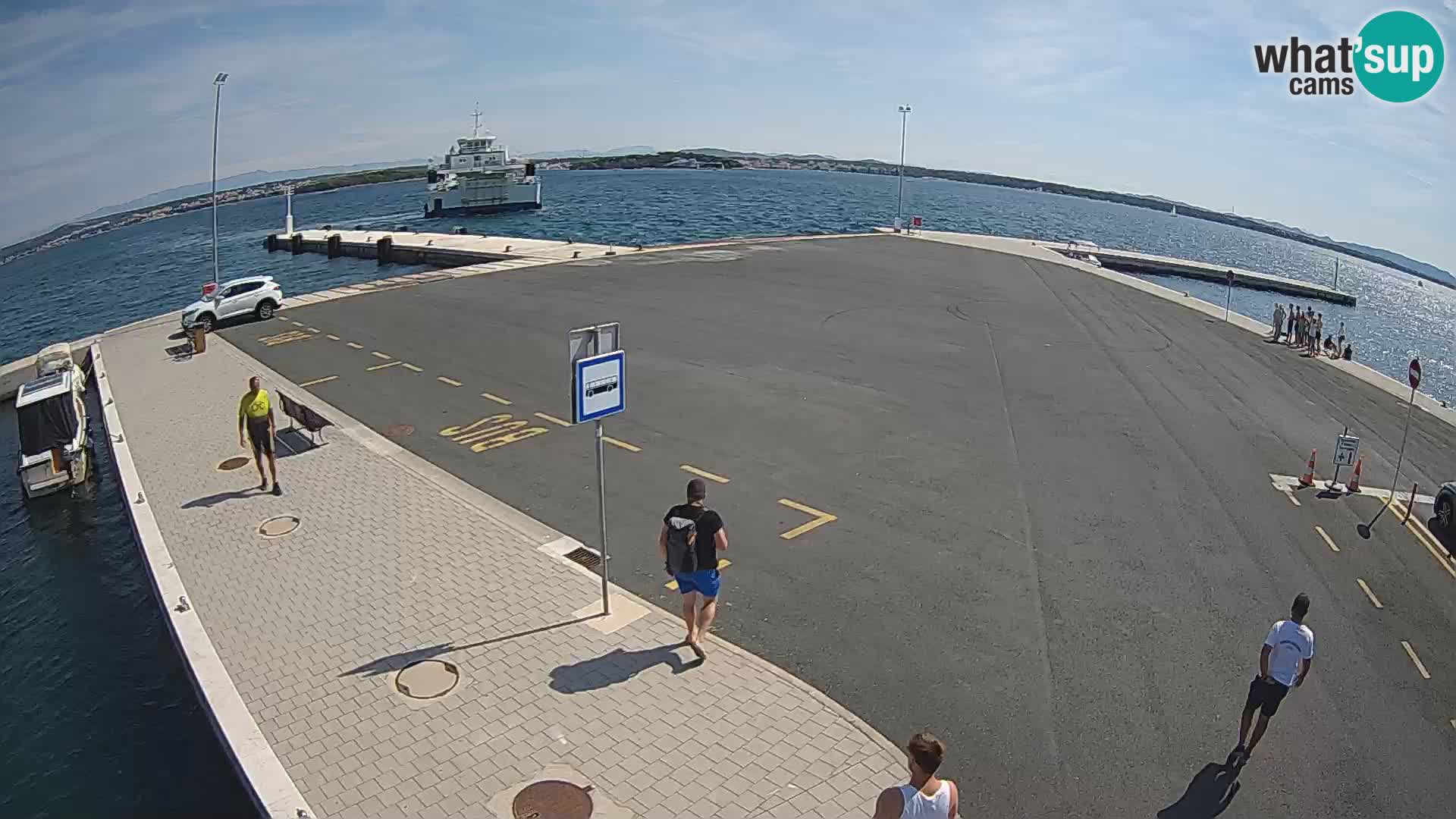 Tkon Live cam – ferry – Dalmatie – Croatie