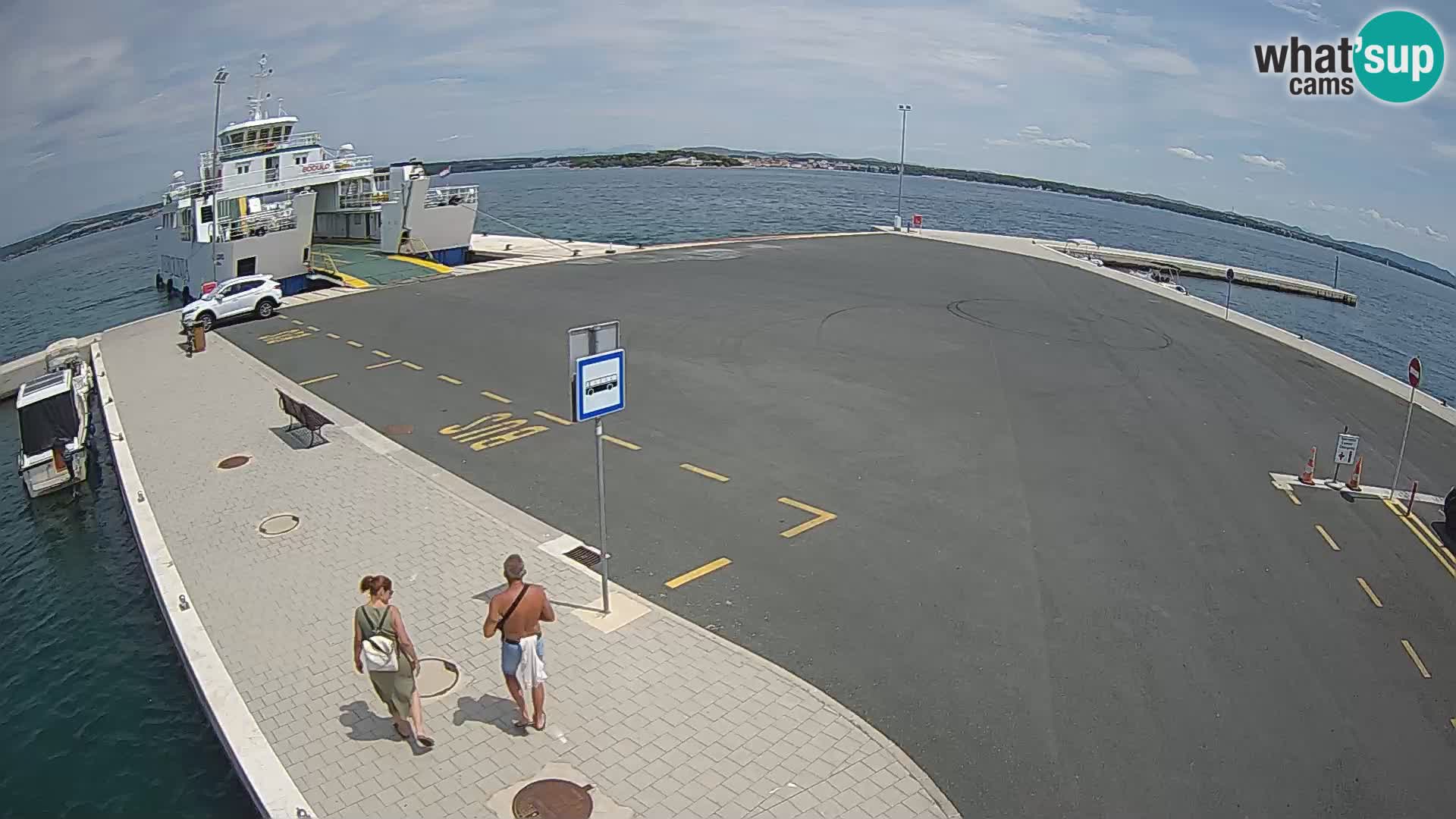 Tkon Live cam – ferry – Dalmatie – Croatie